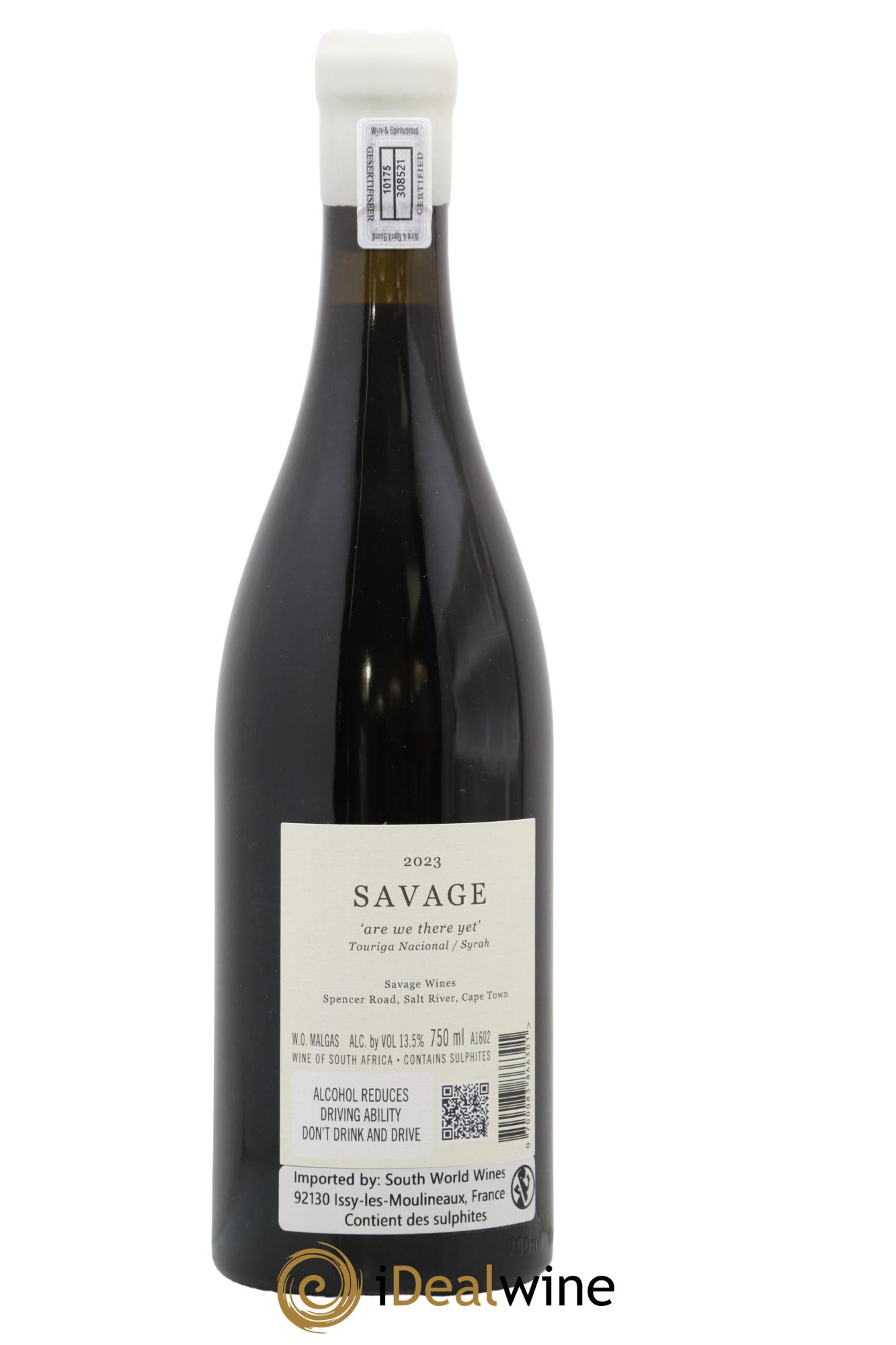 Western Cape Savage Are We There Yet 2023 - Posten von 1 Flasche - 1