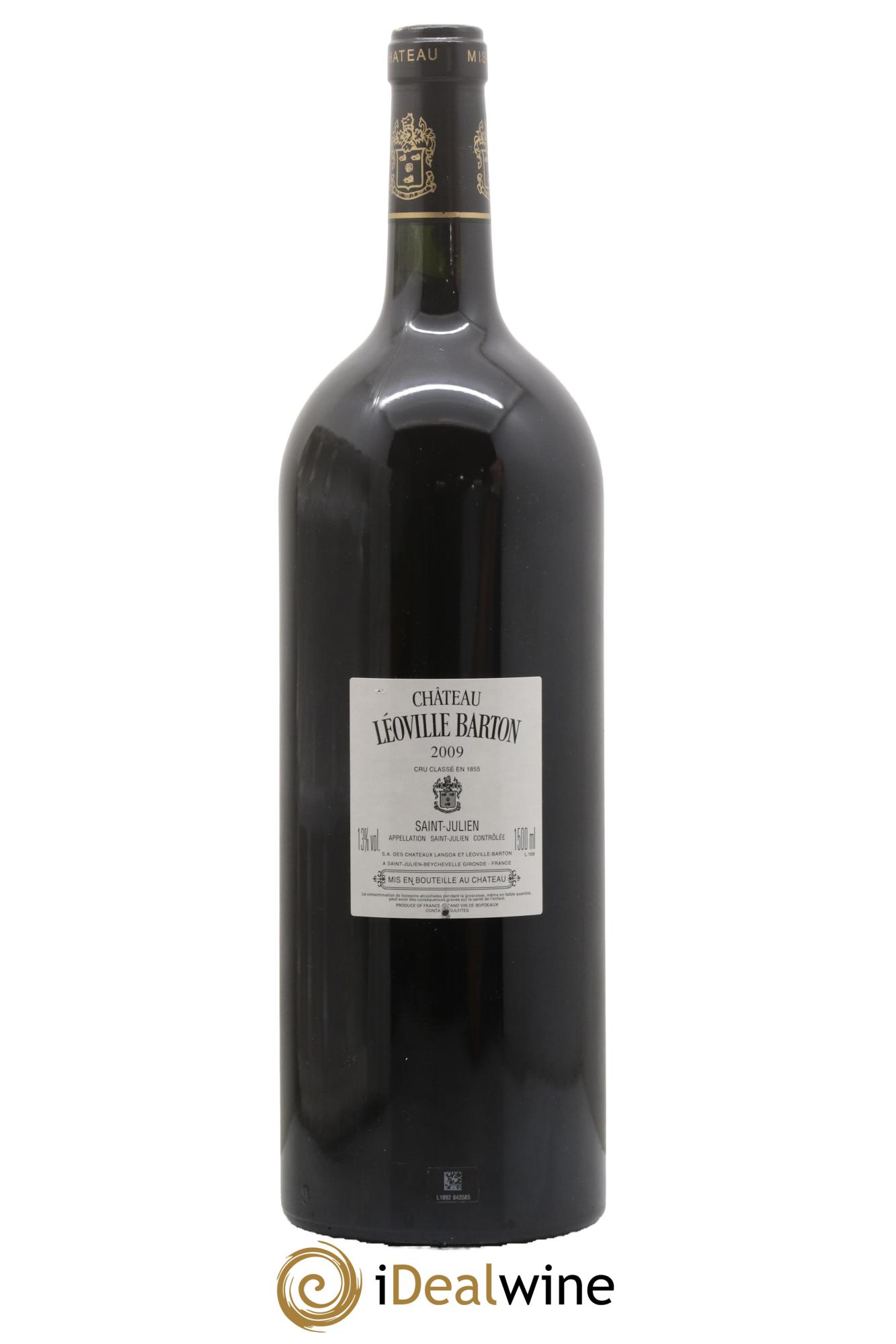 Château Léoville Barton 2ème Grand Cru Classé 2009 - Lot de 1 magnum - 1
