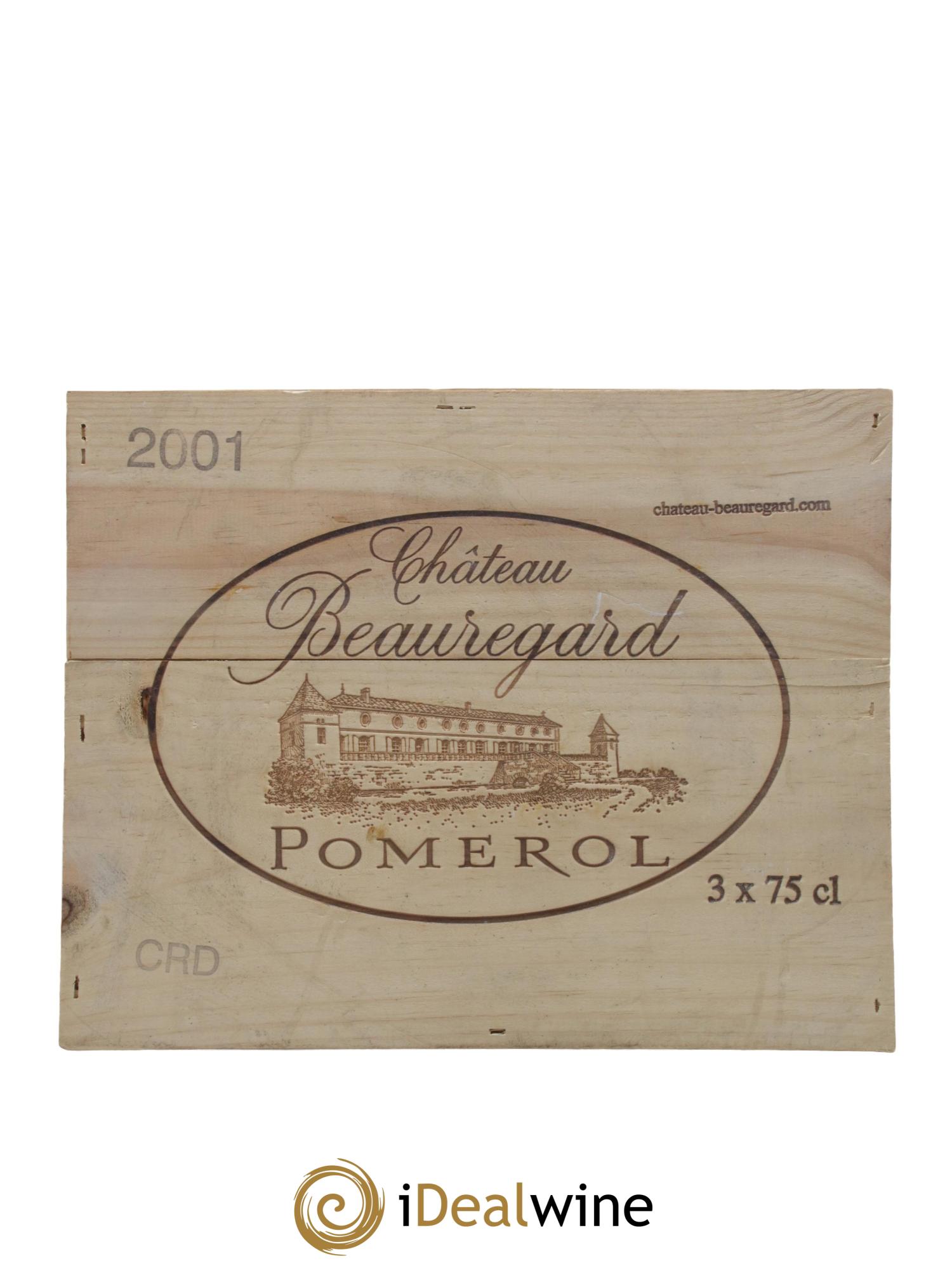 Château Beauregard 2001 - Lotto di 3 bottiglie - 1