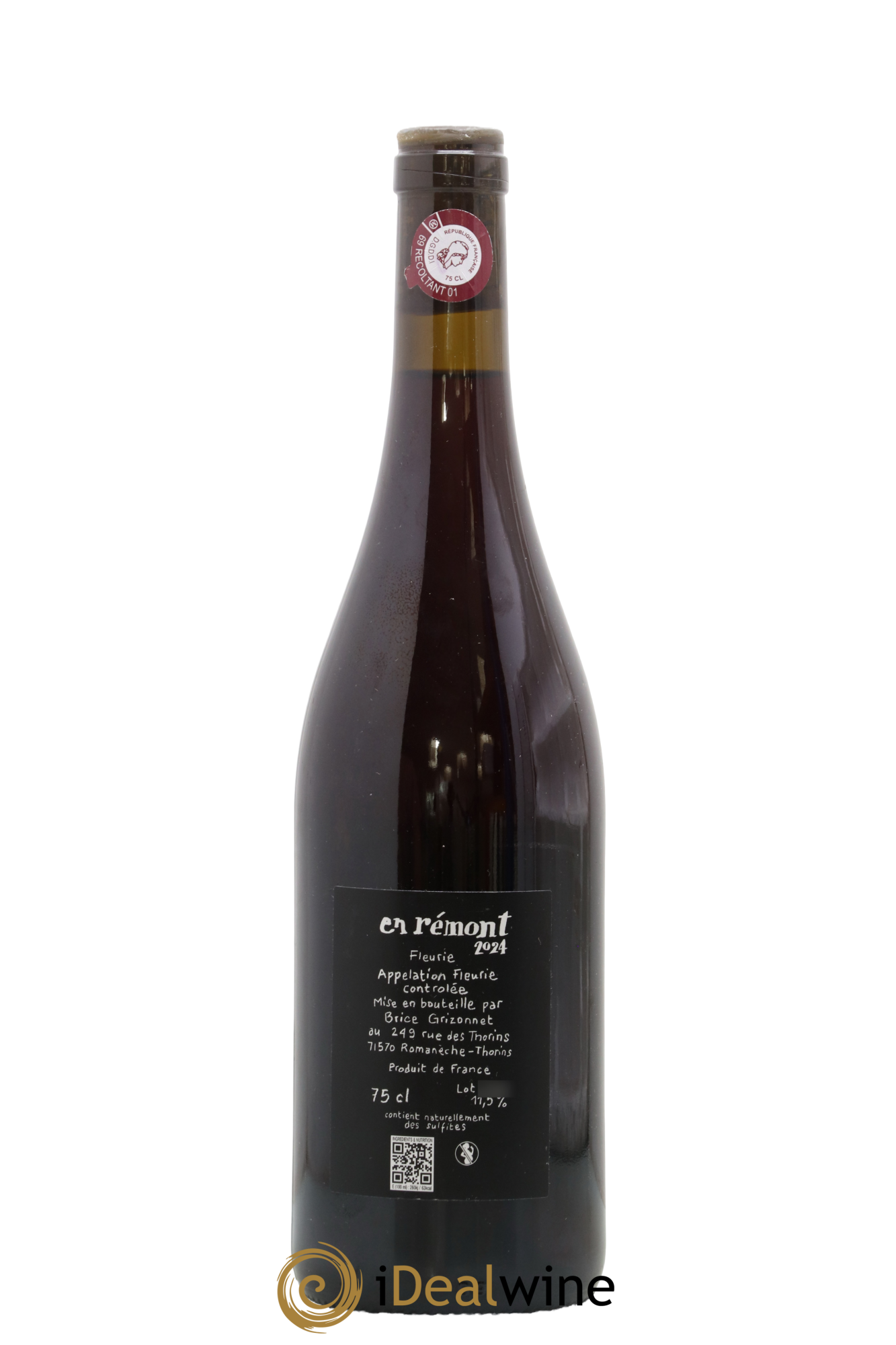 Fleurie En rémont Brice Grizonnet (suite de balagny) 2024 - Lot of 1 bottle - 1