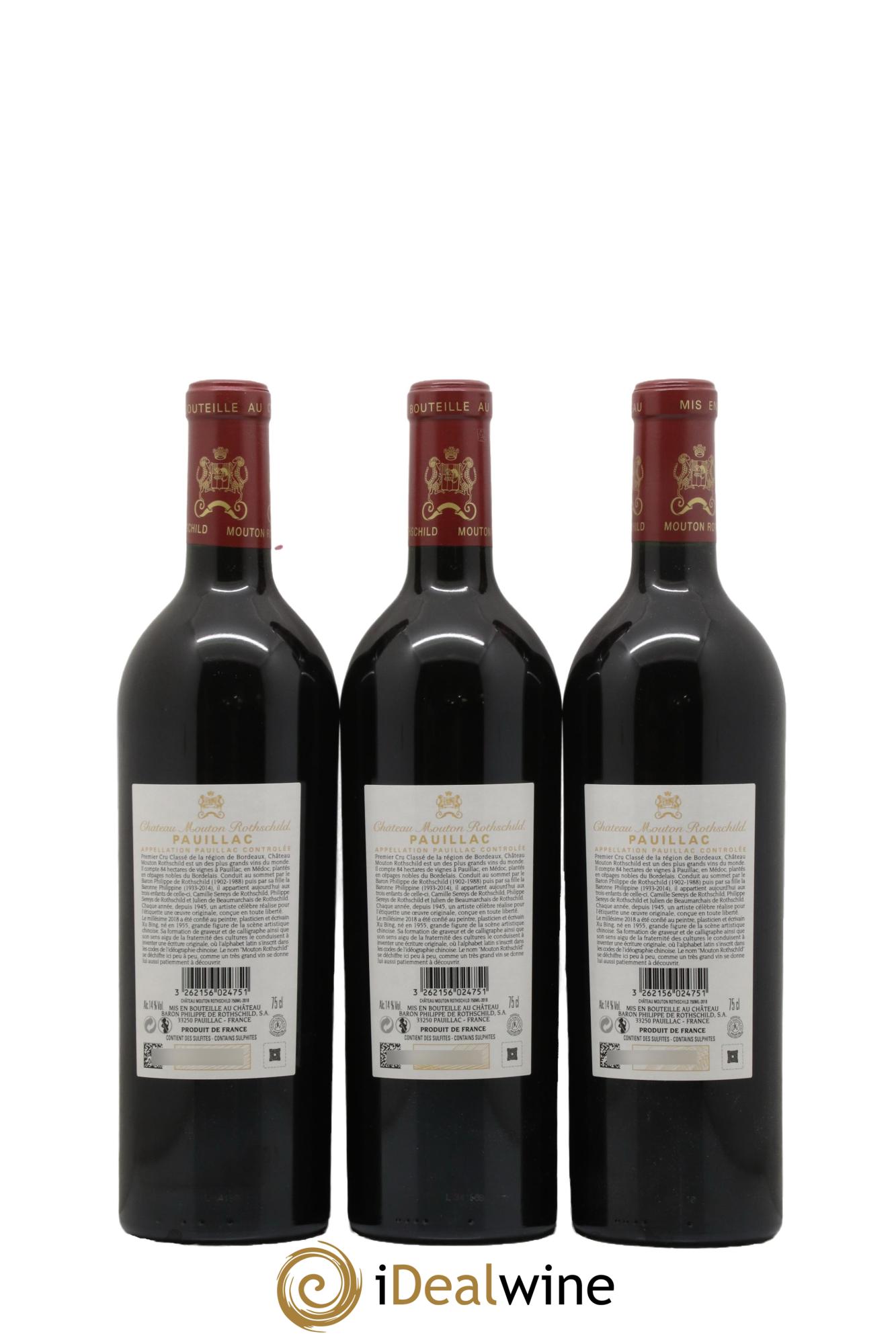 Château Mouton Rothschild 1er Grand Cru Classé 2018 - Lot de 6 bouteilles - 4