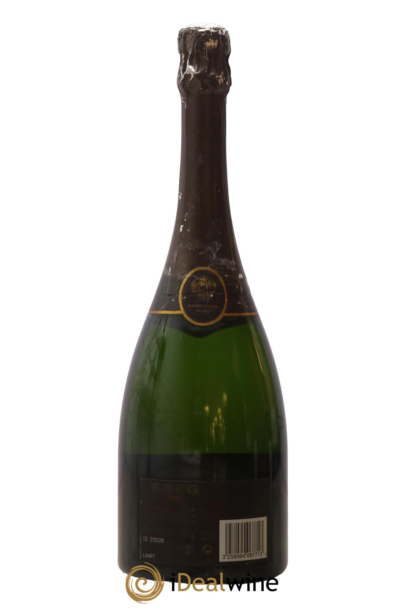 Vintage Krug 2002 - Lot de 1 bouteille - 1