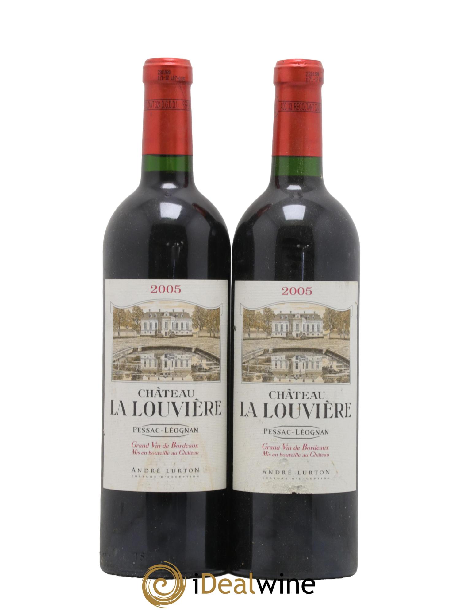 Château la Louvière 2005 - Lot de 2 bouteilles - 0