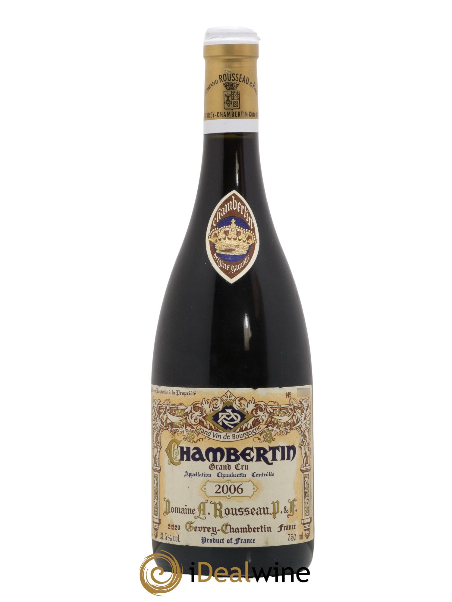 Chambertin Grand Cru Armand Rousseau (Domaine) 2006 - Posten von 1 Flasche - 0