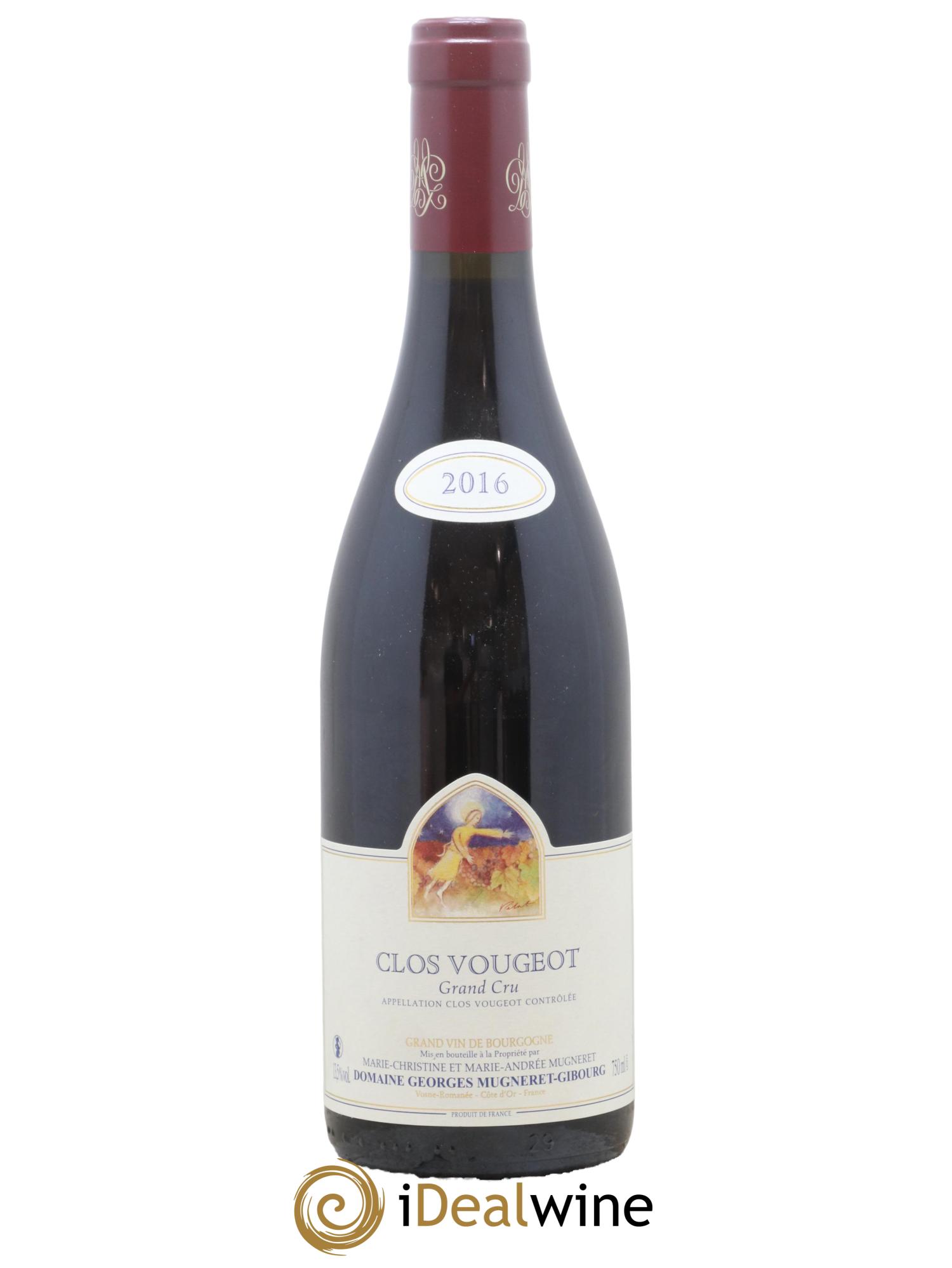 Clos de Vougeot Grand Cru Georges Mugneret-Gibourg (Domaine) 2016 - Lot de 1 bouteille - 0