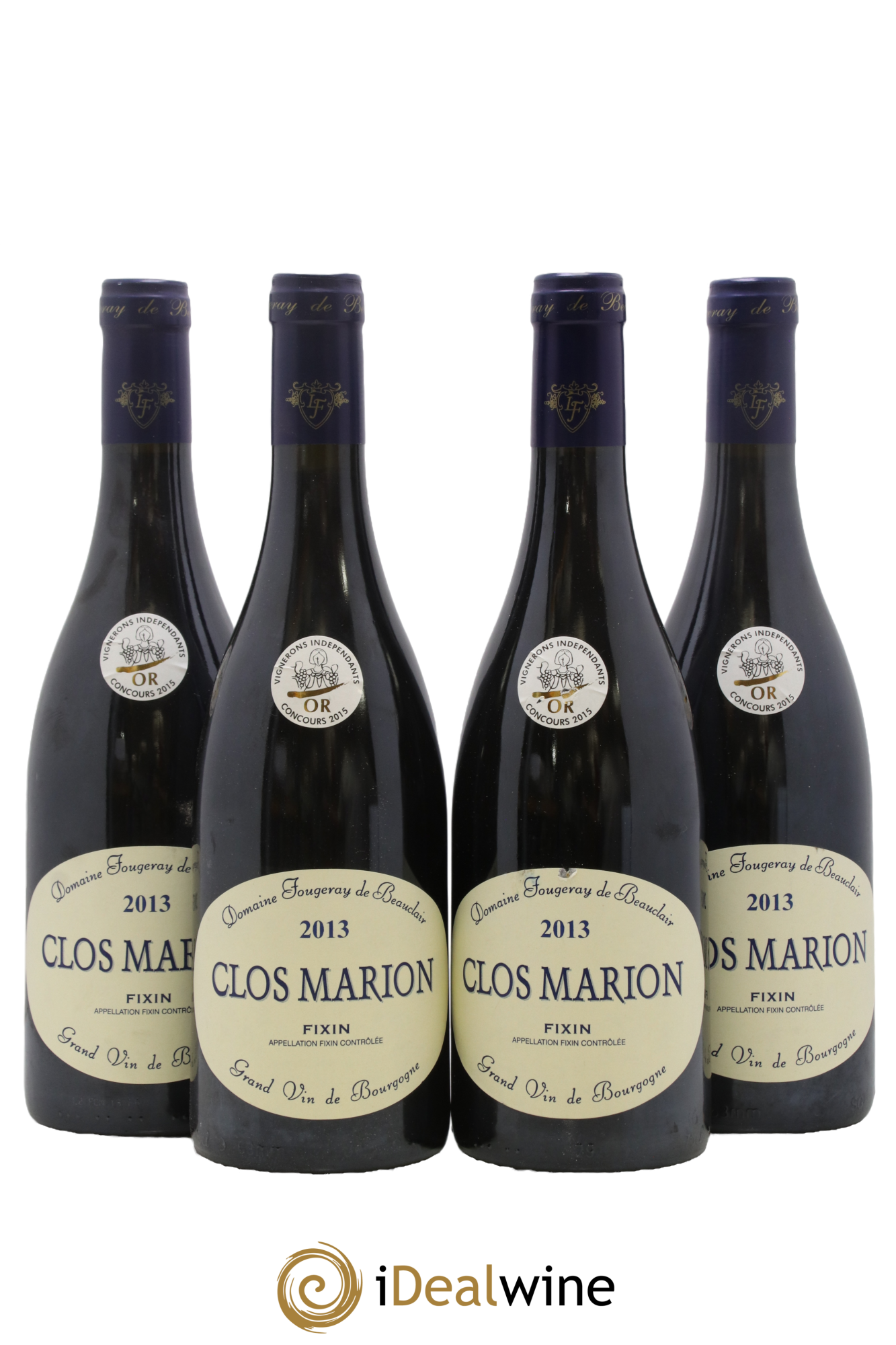 Fixin Clos Marion Fougeray de Beauclair 2013 - Lot de 4 bouteilles - 0