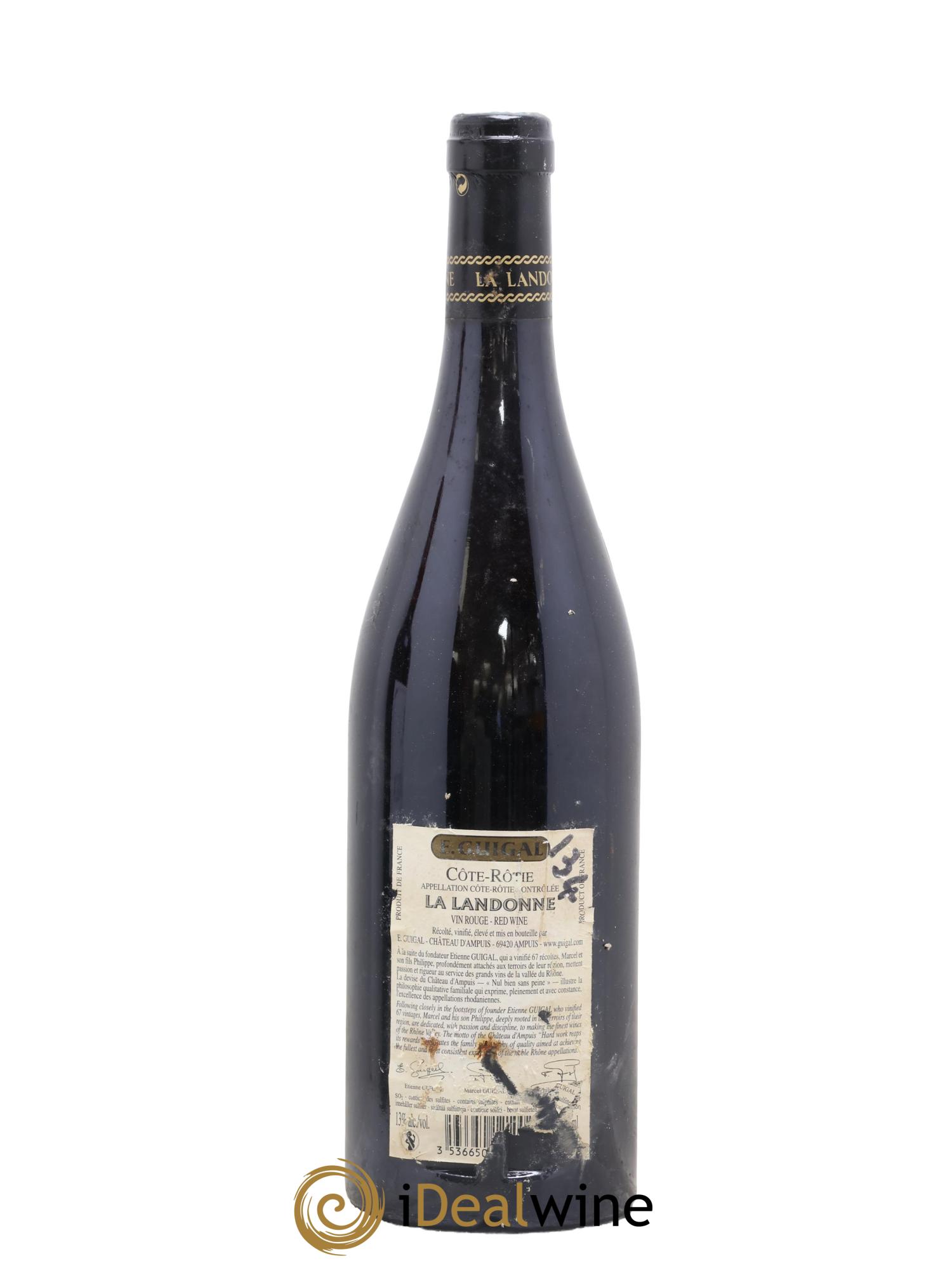 Côte-Rôtie La Landonne Guigal 2007 - Lot of 1 bottle - 1