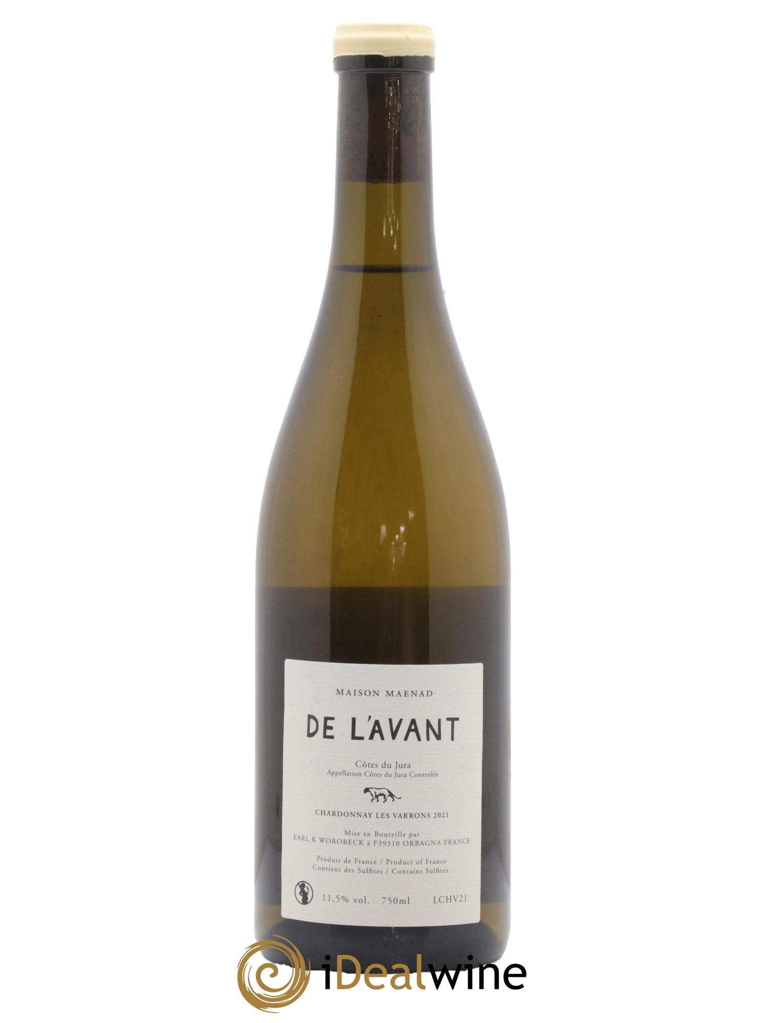 Côtes du Jura De l'Avant Les Varrons Katie Worobeck Maison Maenad 2021 - Lot de 1 bouteille - 1