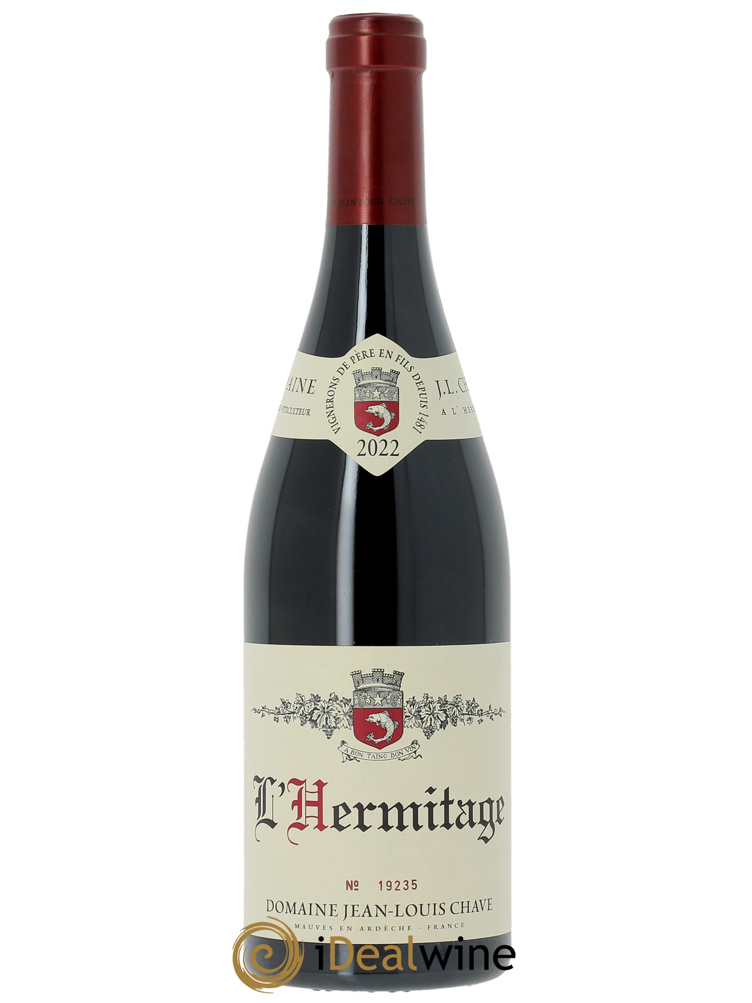 Hermitage Jean-Louis Chave (Original-holzkiste ab 6 Fl.) 2022 - Posten von 1 Flasche - 0