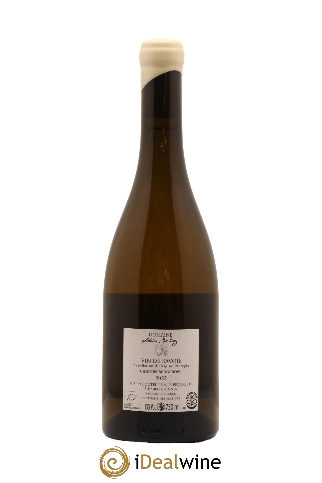 Vin de Savoie Chignin Bergeron Euphrasie Domaine Adrien Berlioz 2022 - Lotto di 1 bottiglia - 1