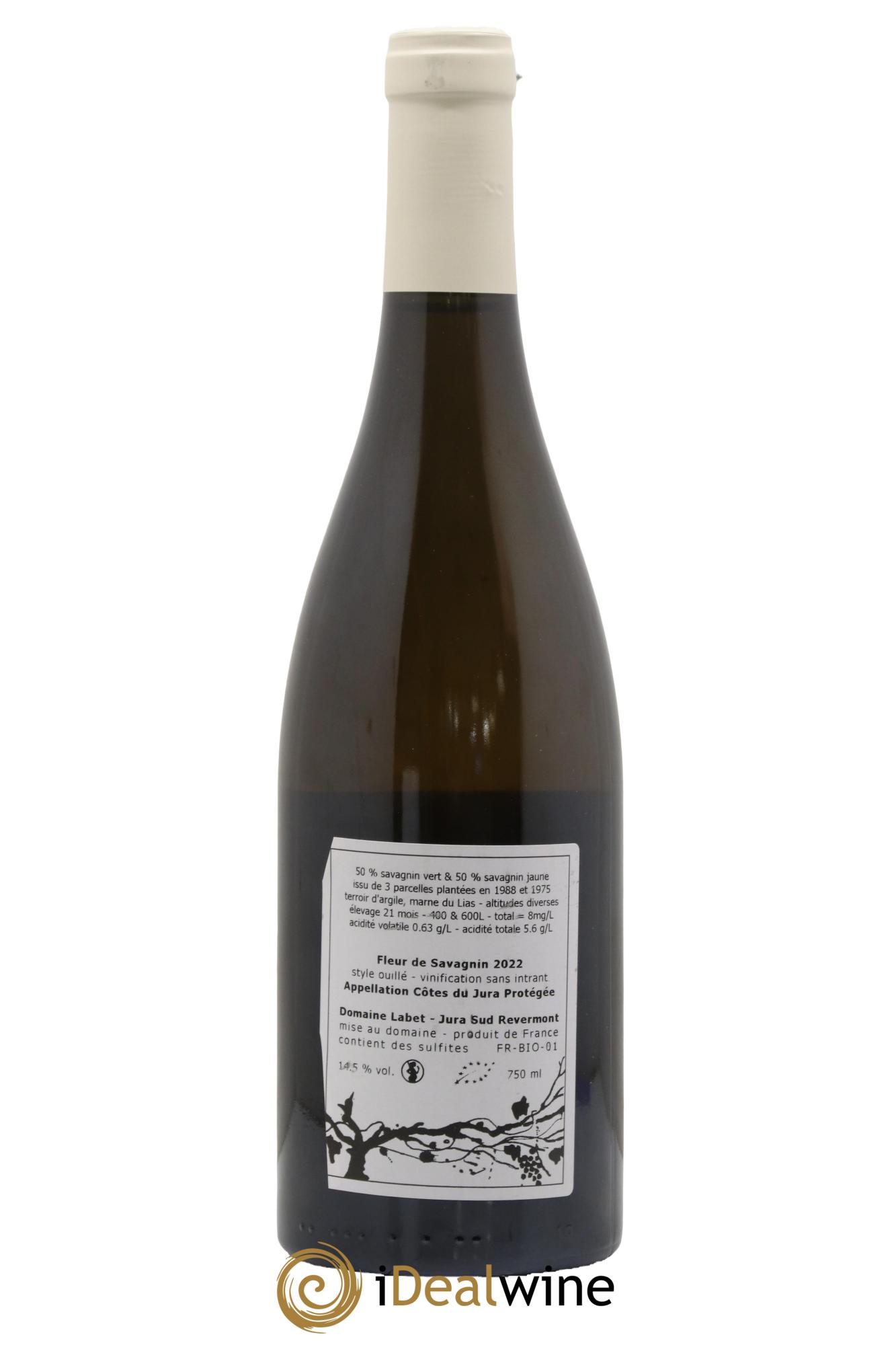 Côtes du Jura Fleur de Savagnin Romain - Julien  - Charline Labet 2022 - Lot of 1 bottle - 1