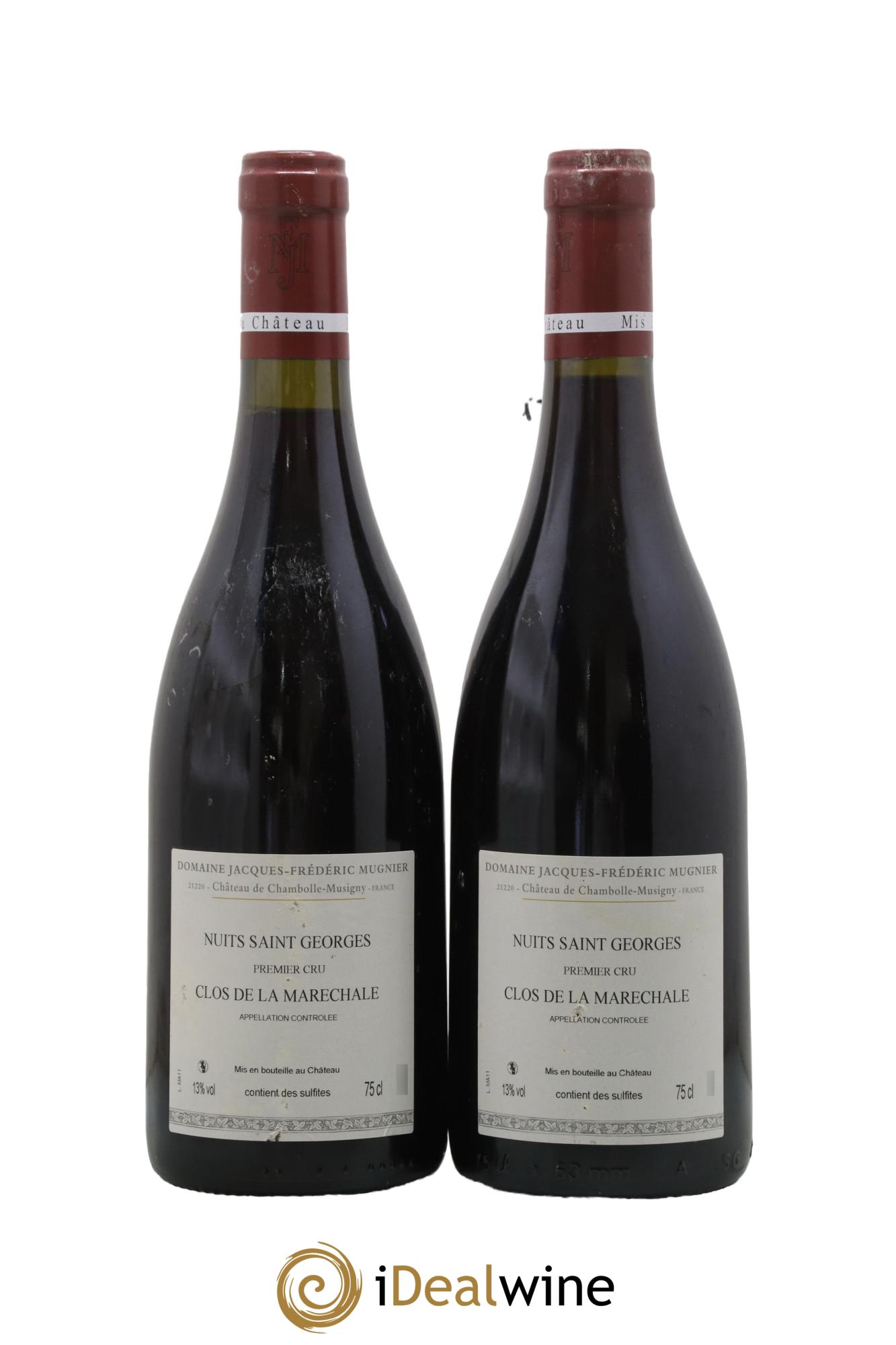 Nuits-Saint-Georges 1er Cru Clos de La Maréchale Jacques-Frédéric Mugnier 2011 - Lotto di 2 bottiglie - 1