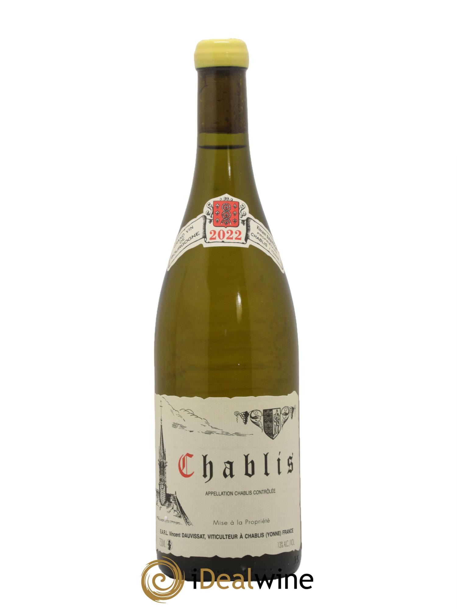 Chablis Vincent Dauvissat (Domaine) 2022 - Lot de 1 bouteille - 0