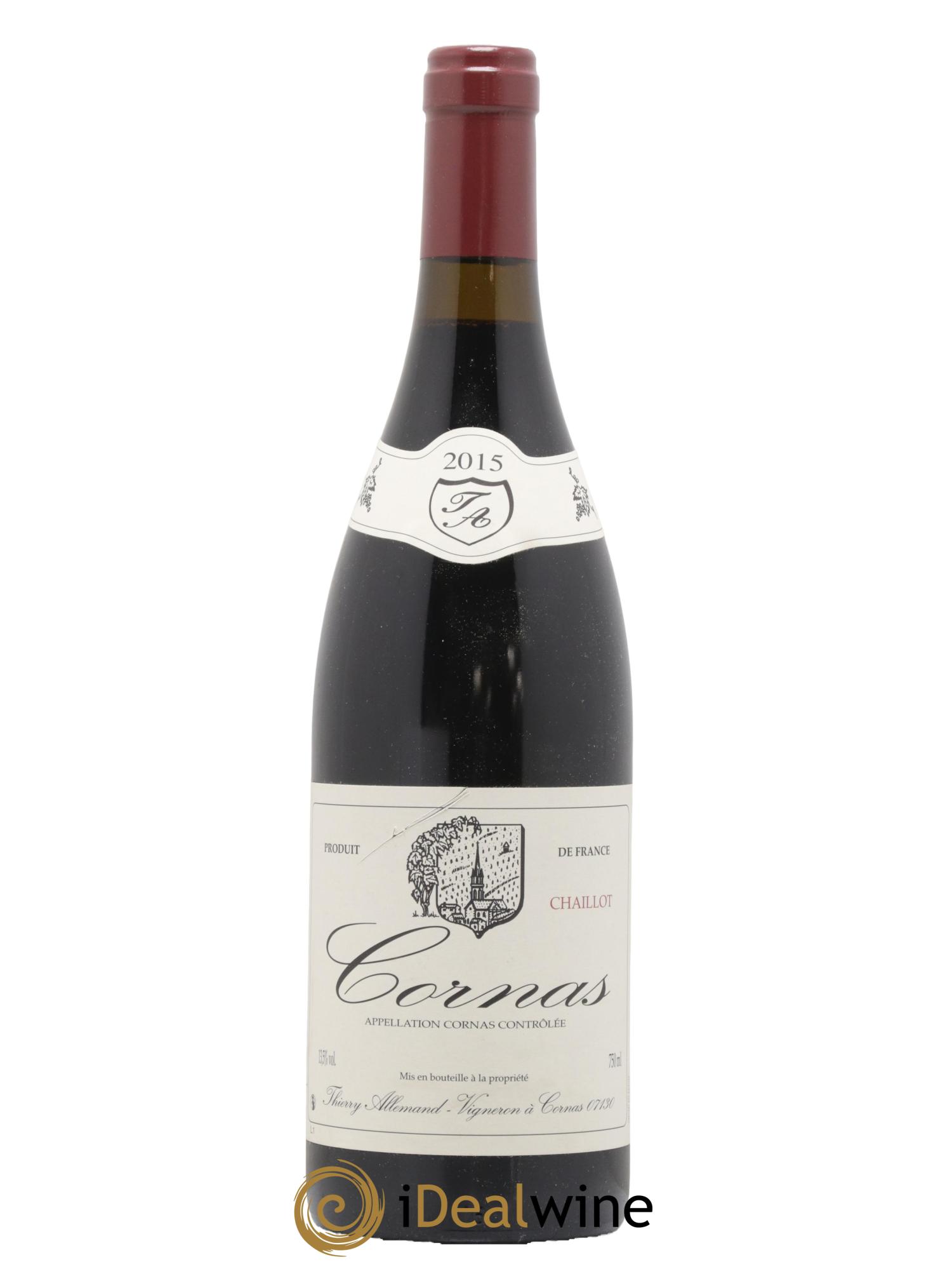 Cornas Chaillot Thierry Allemand 2015 - Lot of 1 bottle - 0