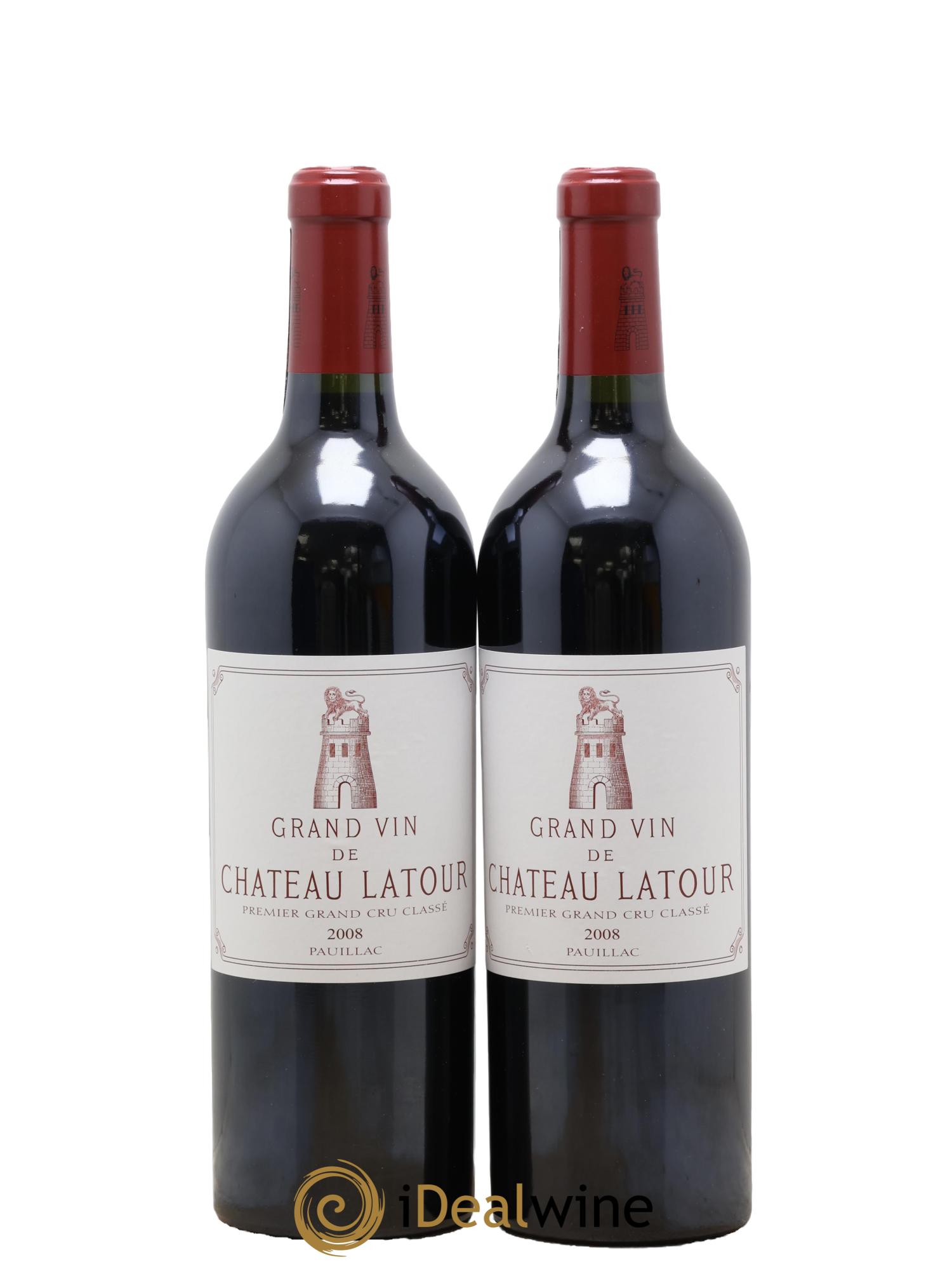 Château Latour 1er Grand Cru Classé 2008 - Lot de 2 bouteilles - 0