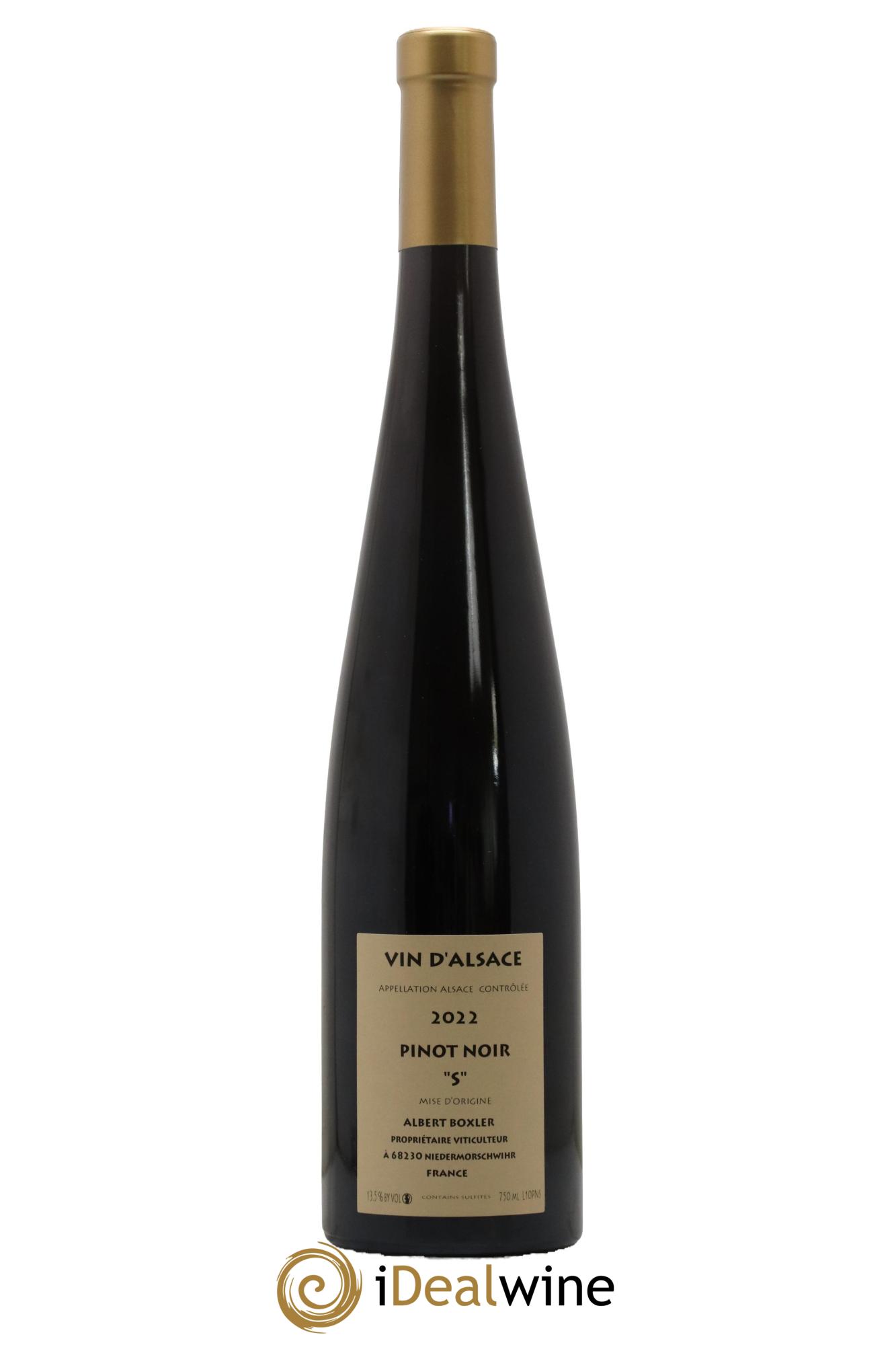 Alsace Pinot Noir Albert Boxler "S" Hommage à Jean-Marc 2022 - Lot de 1 bouteille - 1