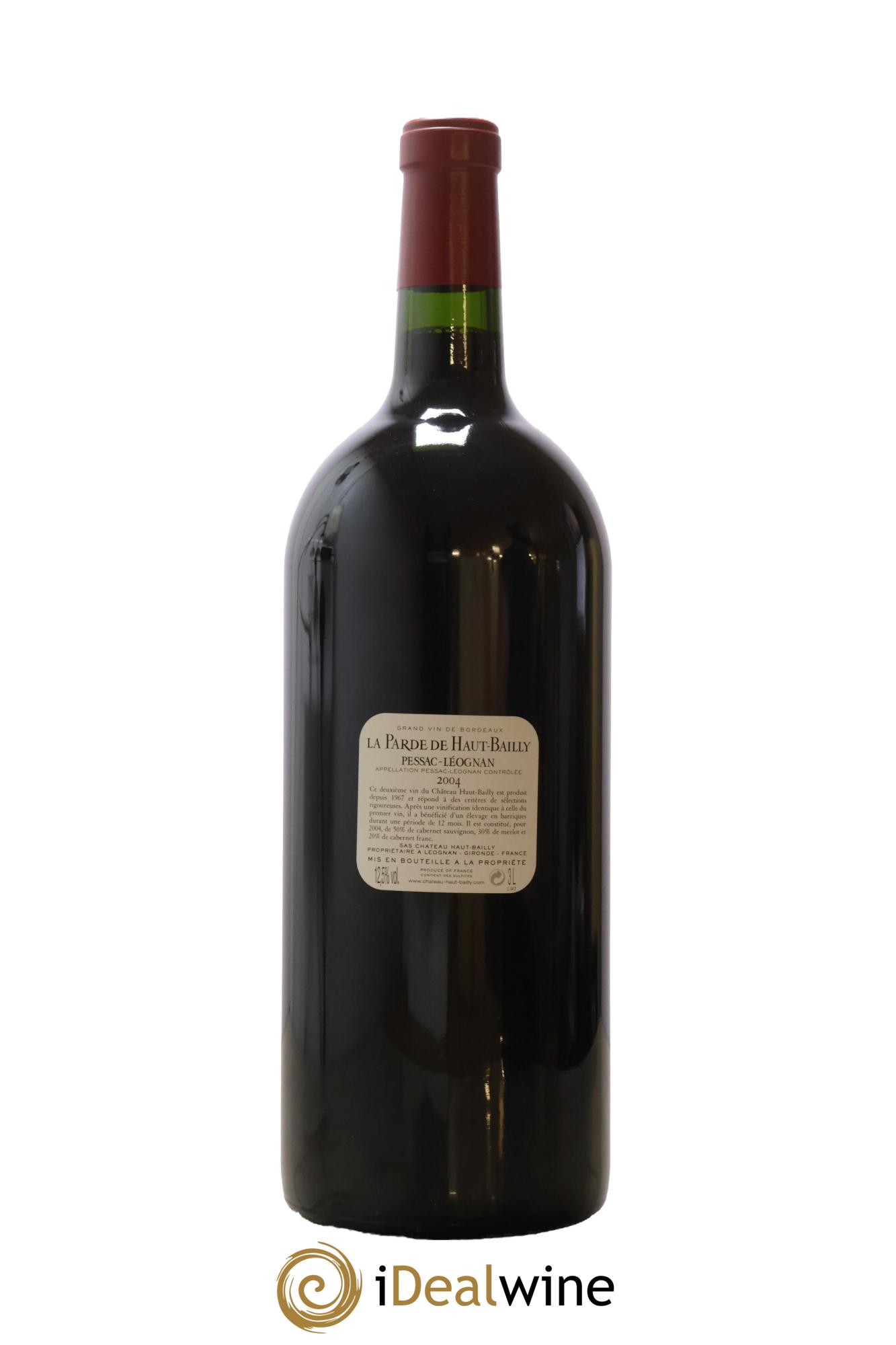 Haut Bailly II (Anciennement La Parde de Haut-Bailly) Second Vin 2004 - Lot de 1 double magnum - 2