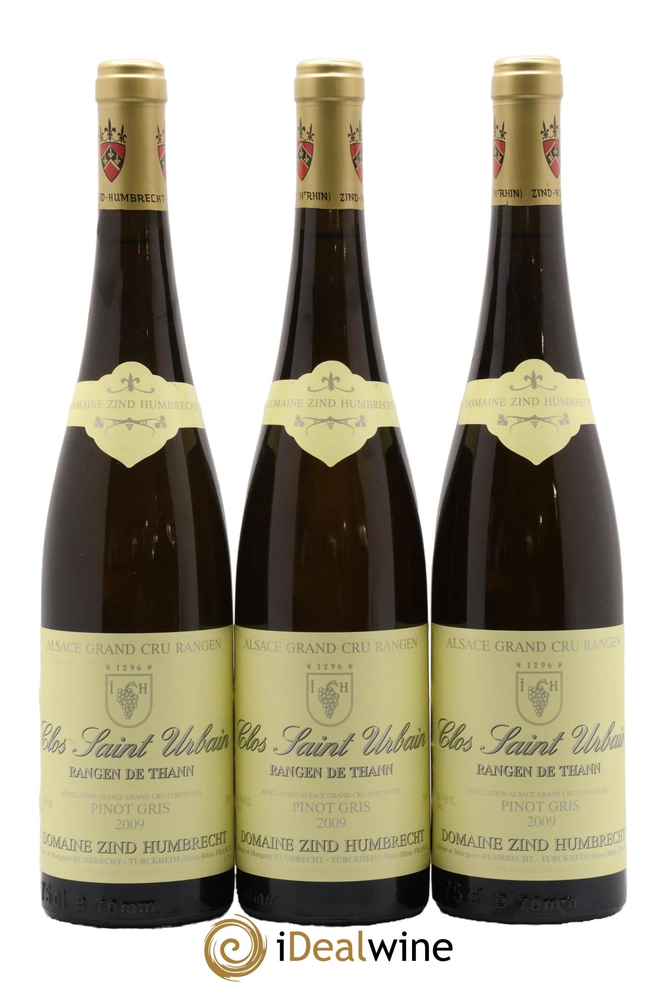 Alsace Pinot Gris Grand Cru Rangen de Thann Clos Saint-Urbain Zind-Humbrecht (Domaine) 2009 - Lot de 3 bouteilles - 0