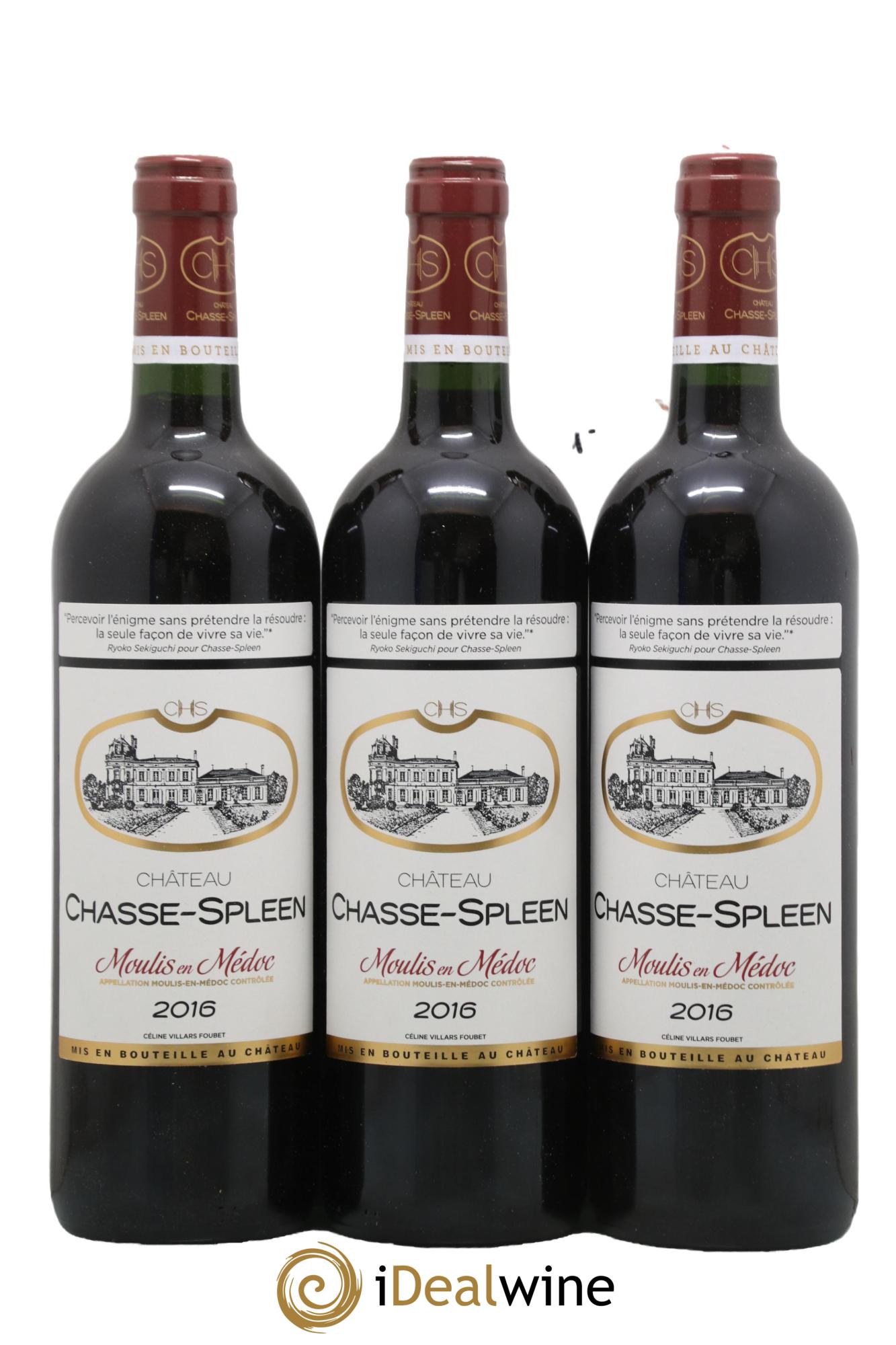 Château Chasse Spleen 2016 - Lot de 12 bouteilles - 1