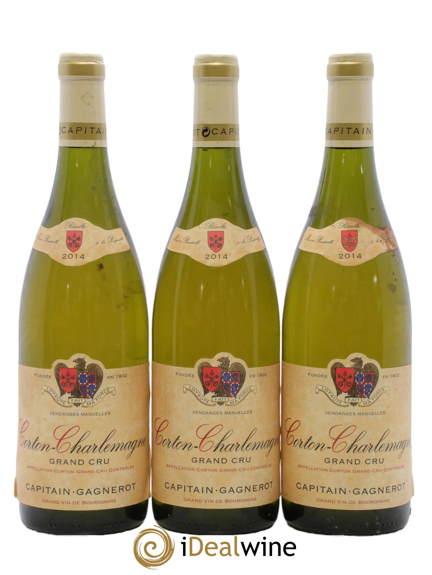 Corton-Charlemagne Grand Cru Capitain-Gagnerot 2014 - Lot de 3 bouteilles - 0