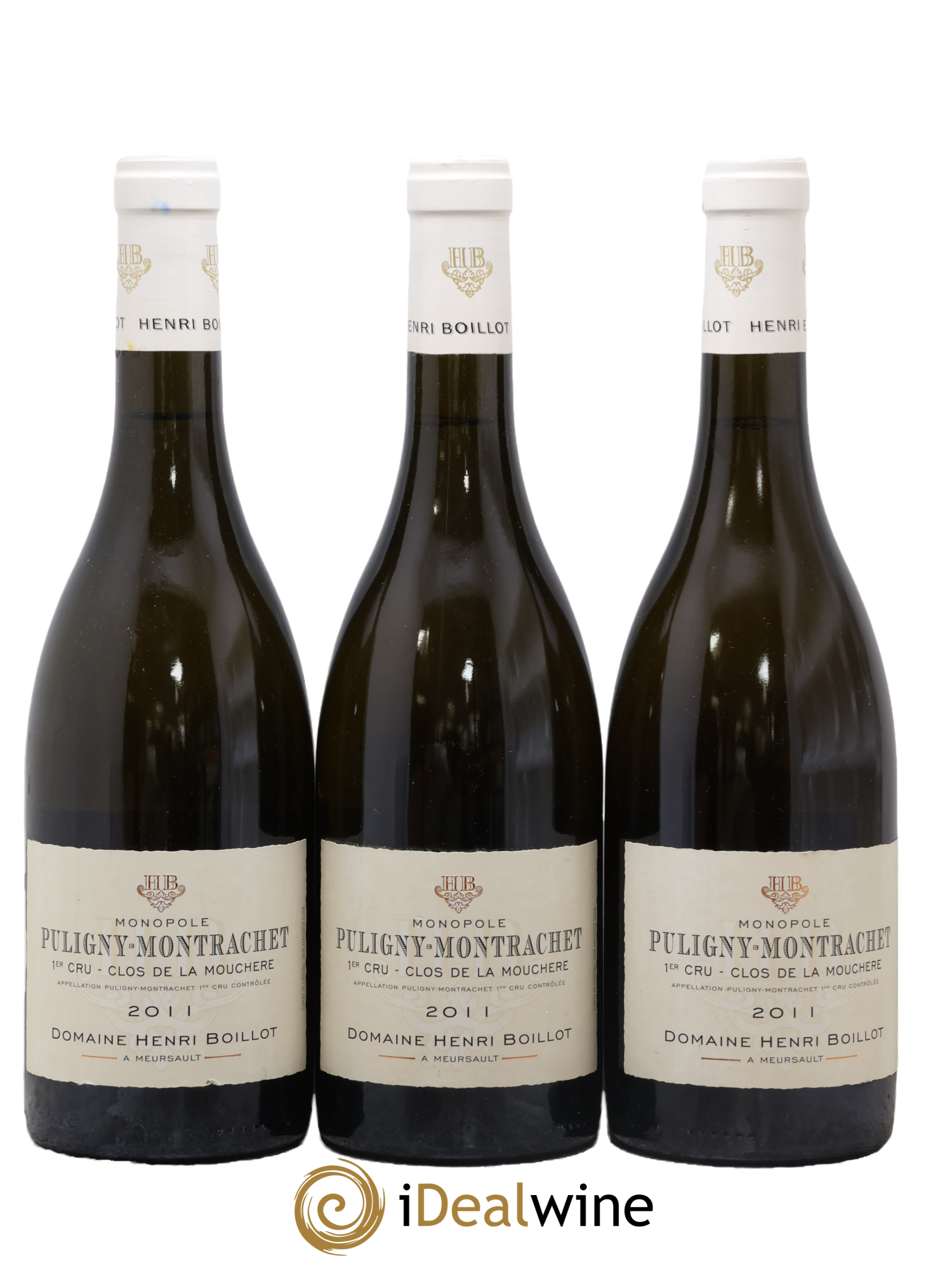 Puligny-Montrachet 1er Cru Clos de la Mouchère Henri Boillot (Domaine) 2011 - Lot de 3 bouteilles - 0