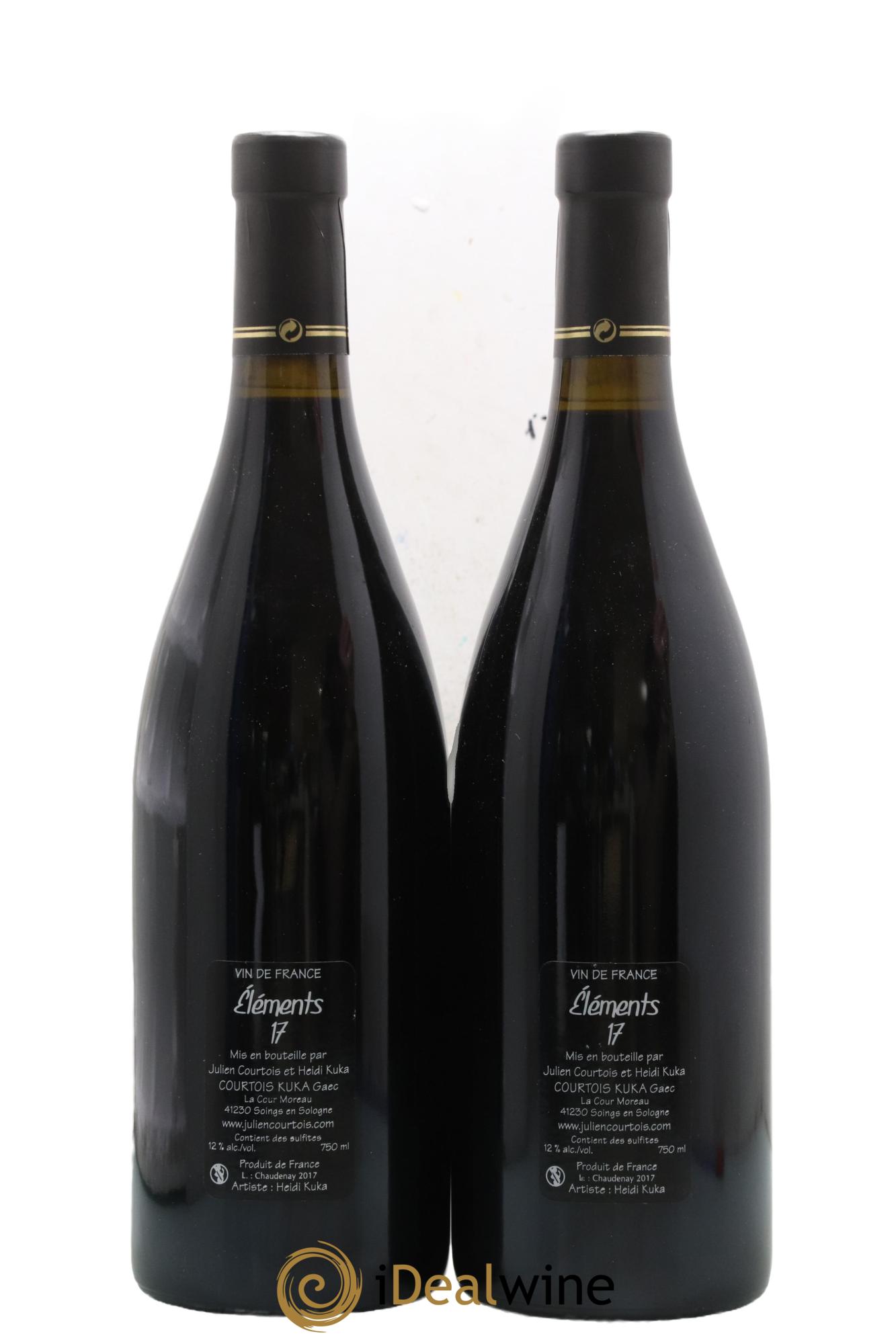 Vin de France Eléments Julien Courtois 2017 - Lot de 2 bouteilles - 1