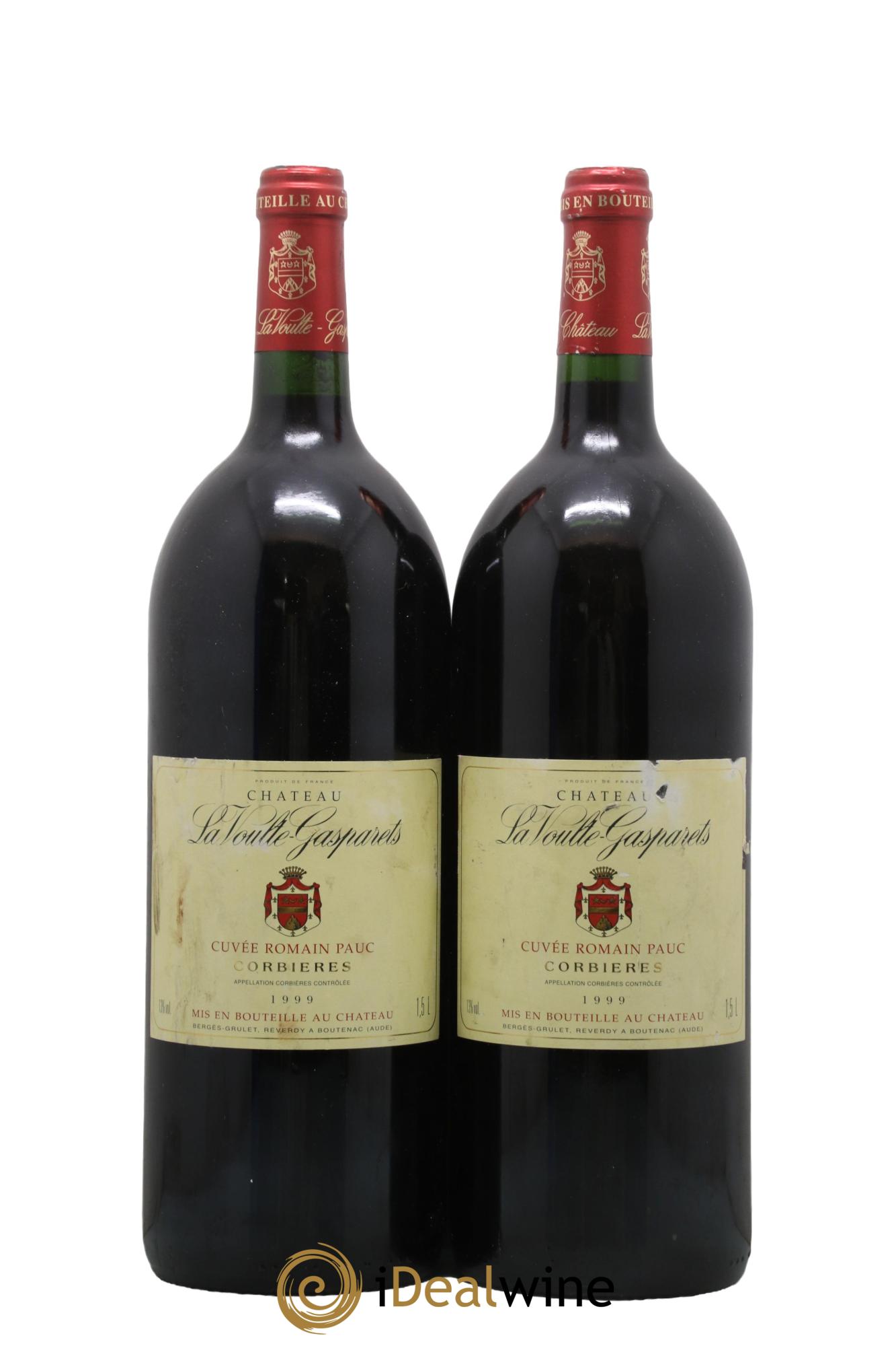 Corbières Boutenac La Voulte-Gasparets Cuvée Romain Pauc Patrick Reverdy 1999 - Posten von 2 Magnum - 0