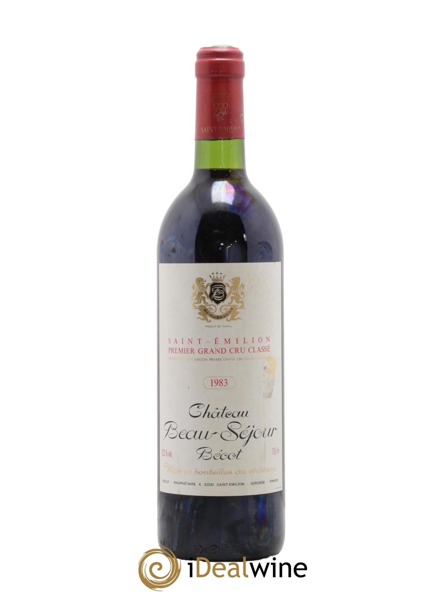 Château Beau-Séjour Bécot 1er Grand Cru Classé B 1983 - Lot of 1 bottle - 0