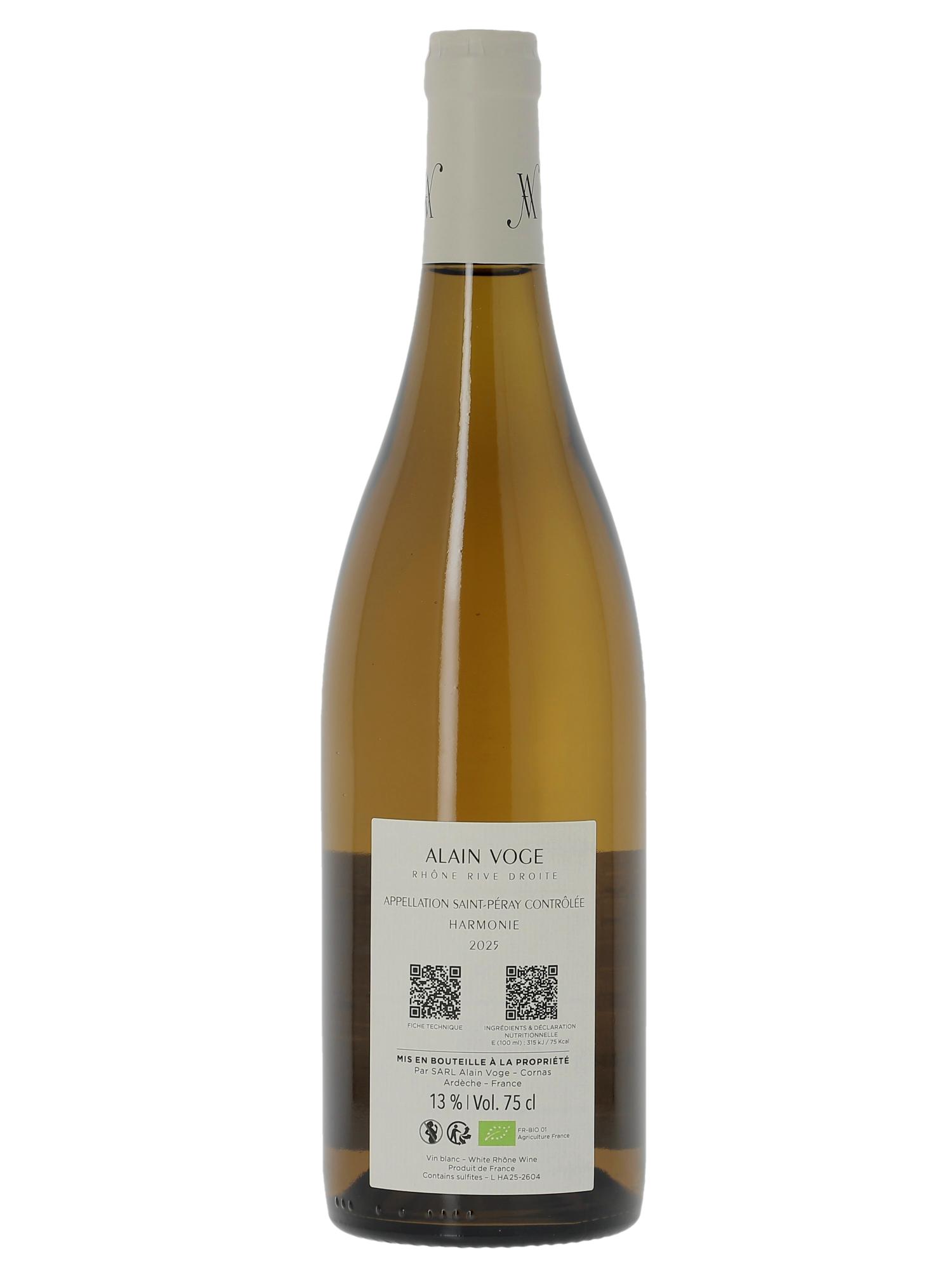 Saint-Péray Harmonie Alain Voge (Domaine) 2025 - Lot of 1 bottle - 1