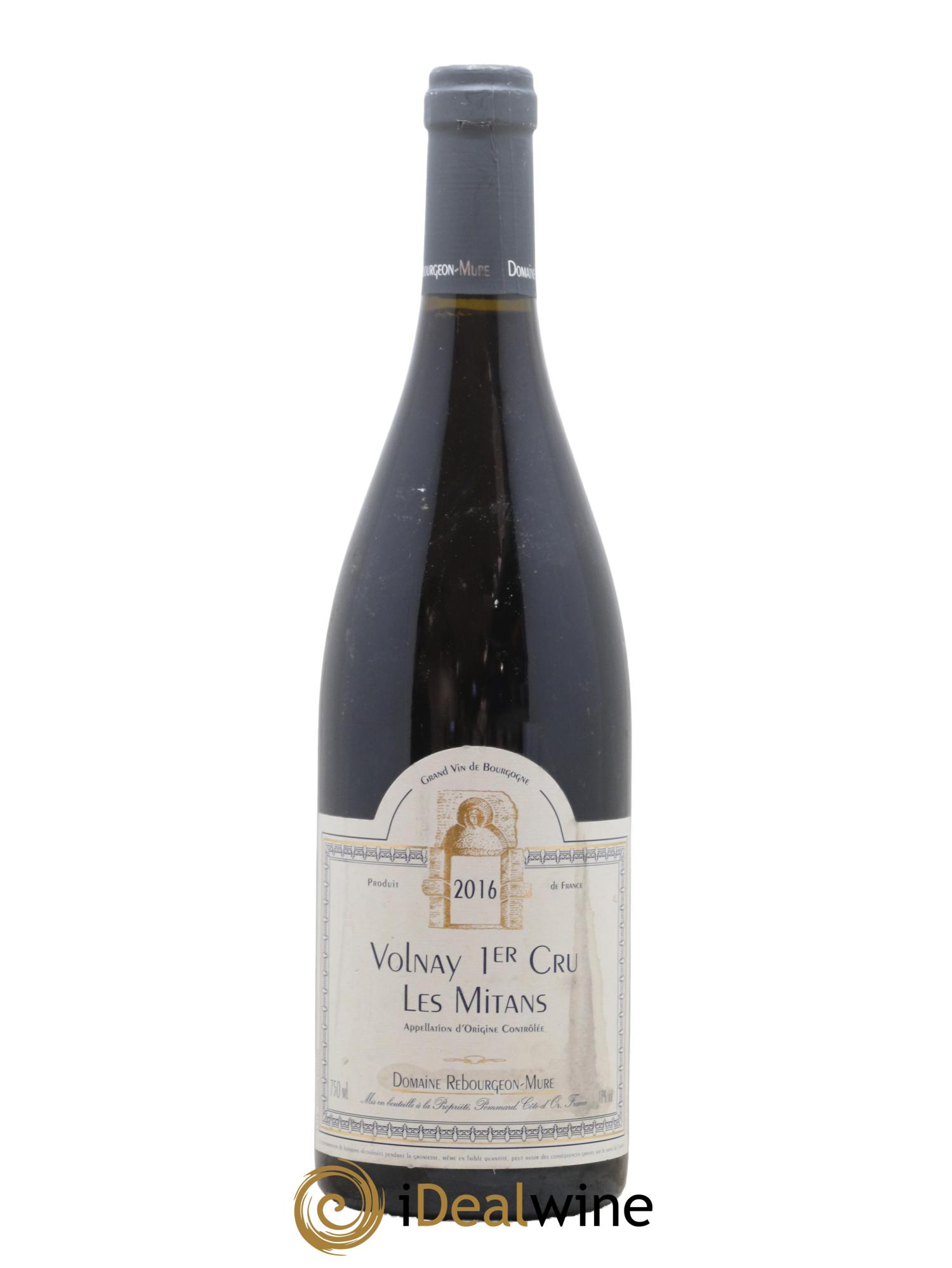 Volnay 1er Cru Mitans Domaine Rebourgeon 2016 - Lot de 1 bouteille - 0