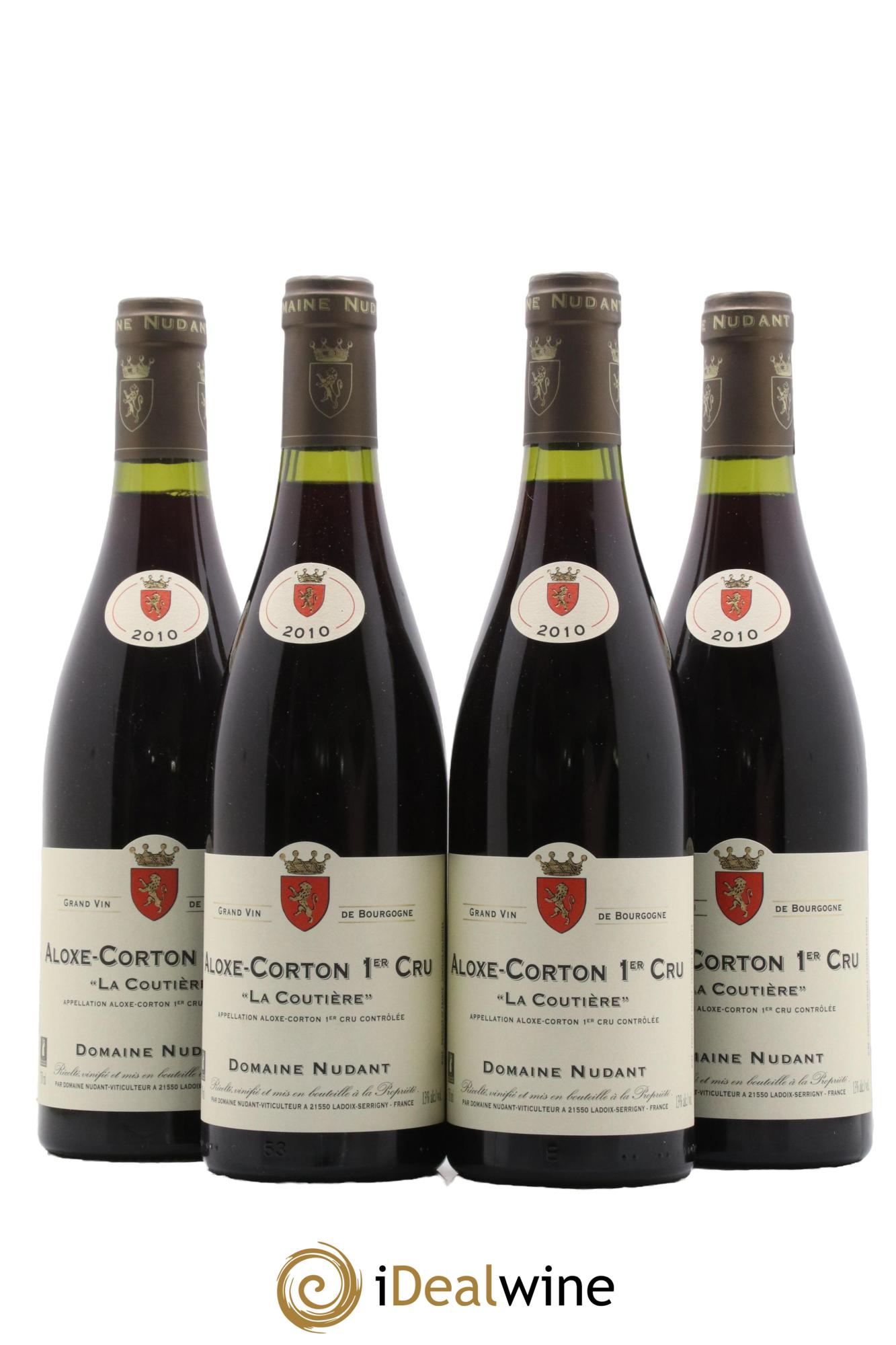 Aloxe-Corton 1er Cru La Coutière Domaine Nudant 2010 - Lot de 4 bouteilles - 0