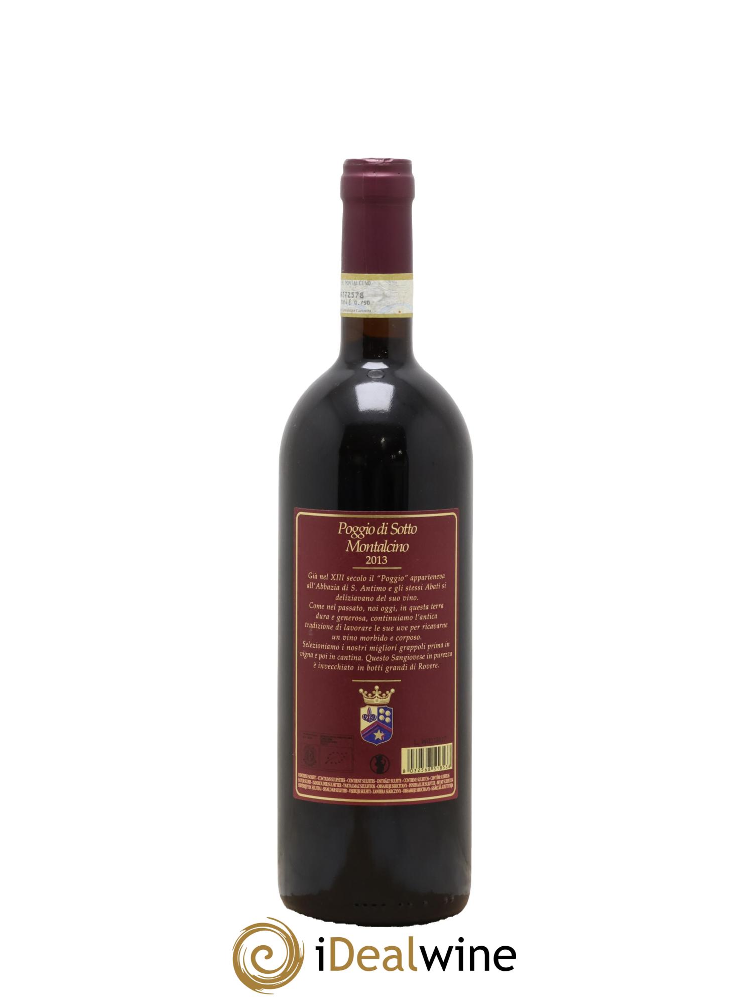 Brunello di Montalcino DOCG Poggio di Sotto 2013 - Lot of 1 bottle - 1