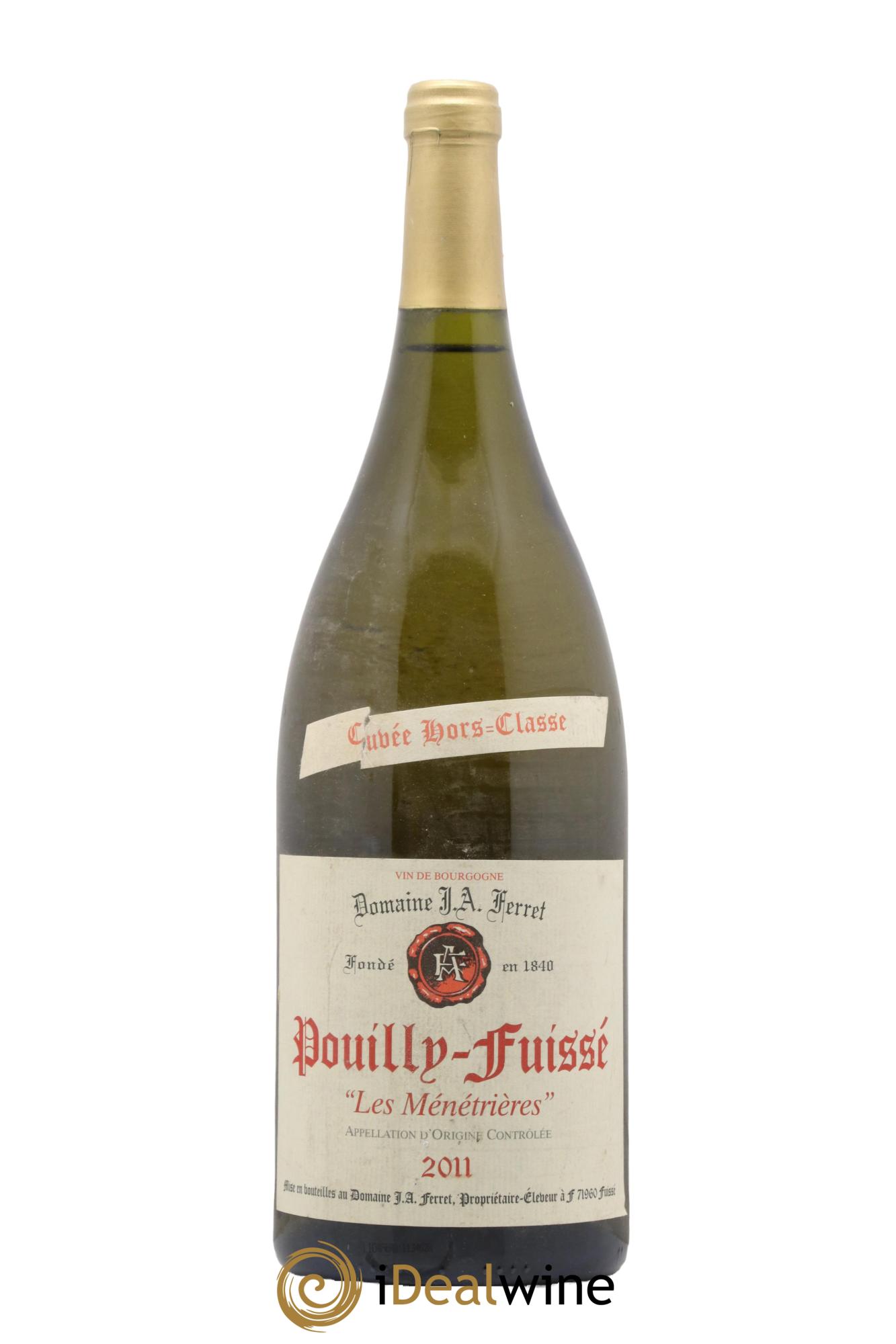 Pouilly-Fuissé 1er Cru Hors Classe Les Ménétrières J.A. Ferret (Domaine) 2011 - Lot de 1 magnum - 0