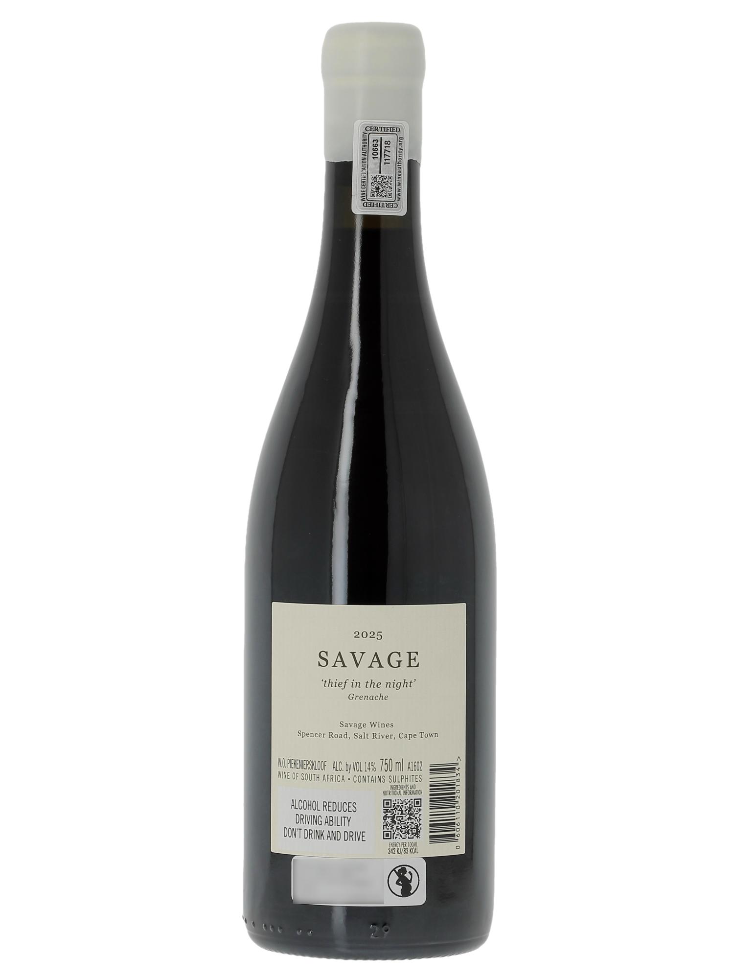 Western Cape Savage Thief In The Night  2025 - Posten von 1 Flasche - 1