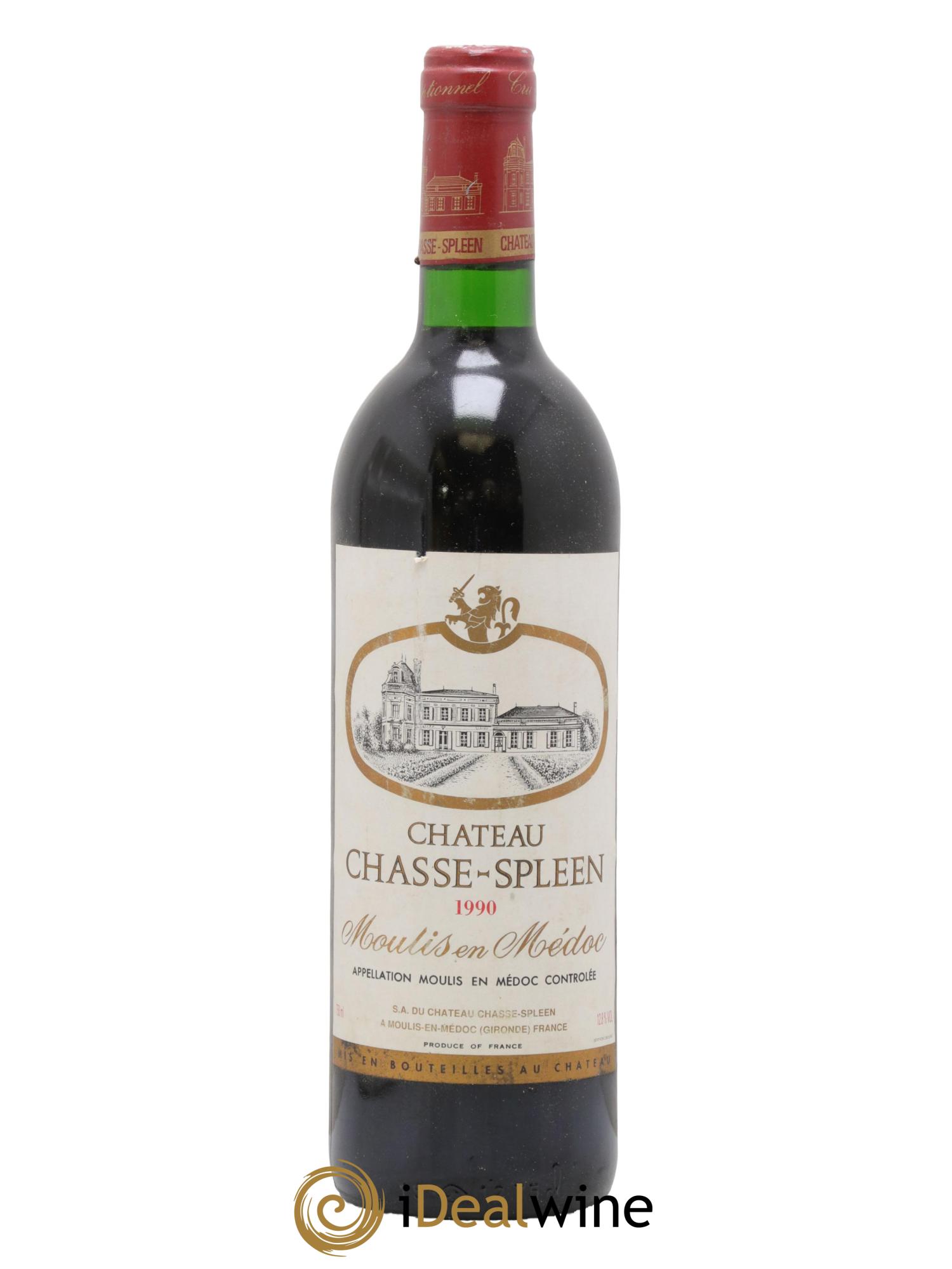 Château Chasse Spleen 1990 - Lot de 1 bouteille - 0