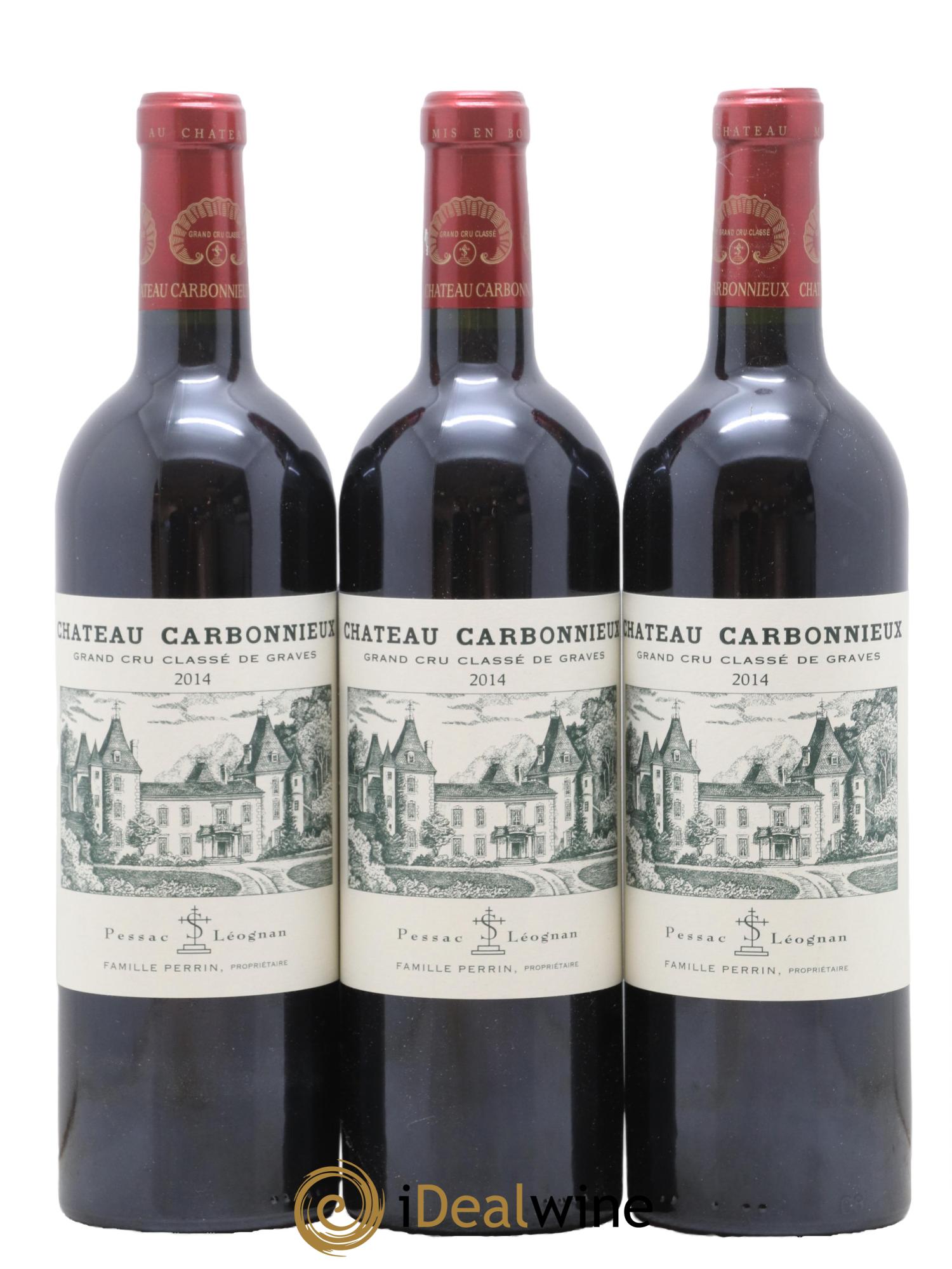 Château Carbonnieux Cru Classé de Graves 2014 - Lot de 3 bouteilles - 0