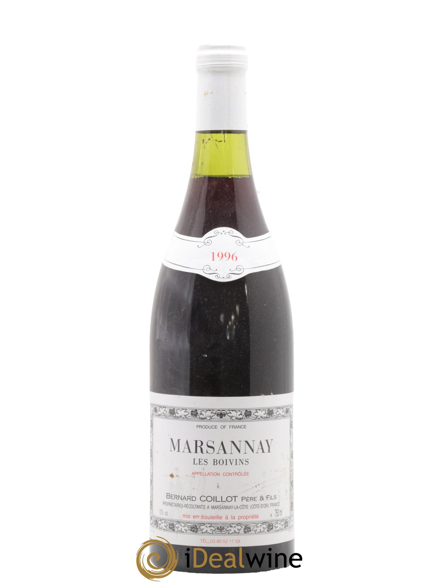Marsannay Les Boivins Bernard Coillot Pere & Fils 1996 - Lotto di 1 bottiglia - 0