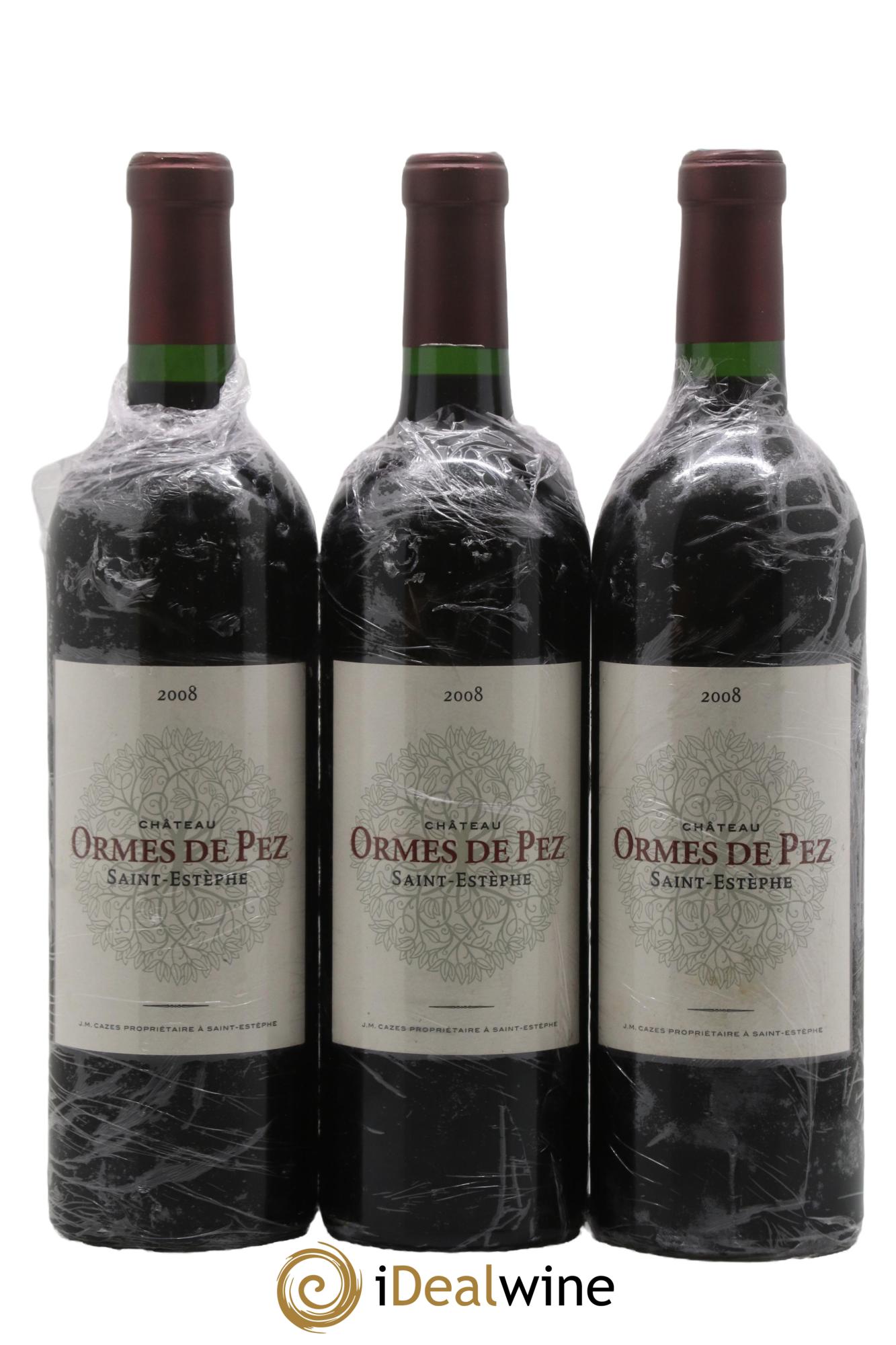 Château les Ormes de Pez 2008 - Posten von 3 Flaschen - 0