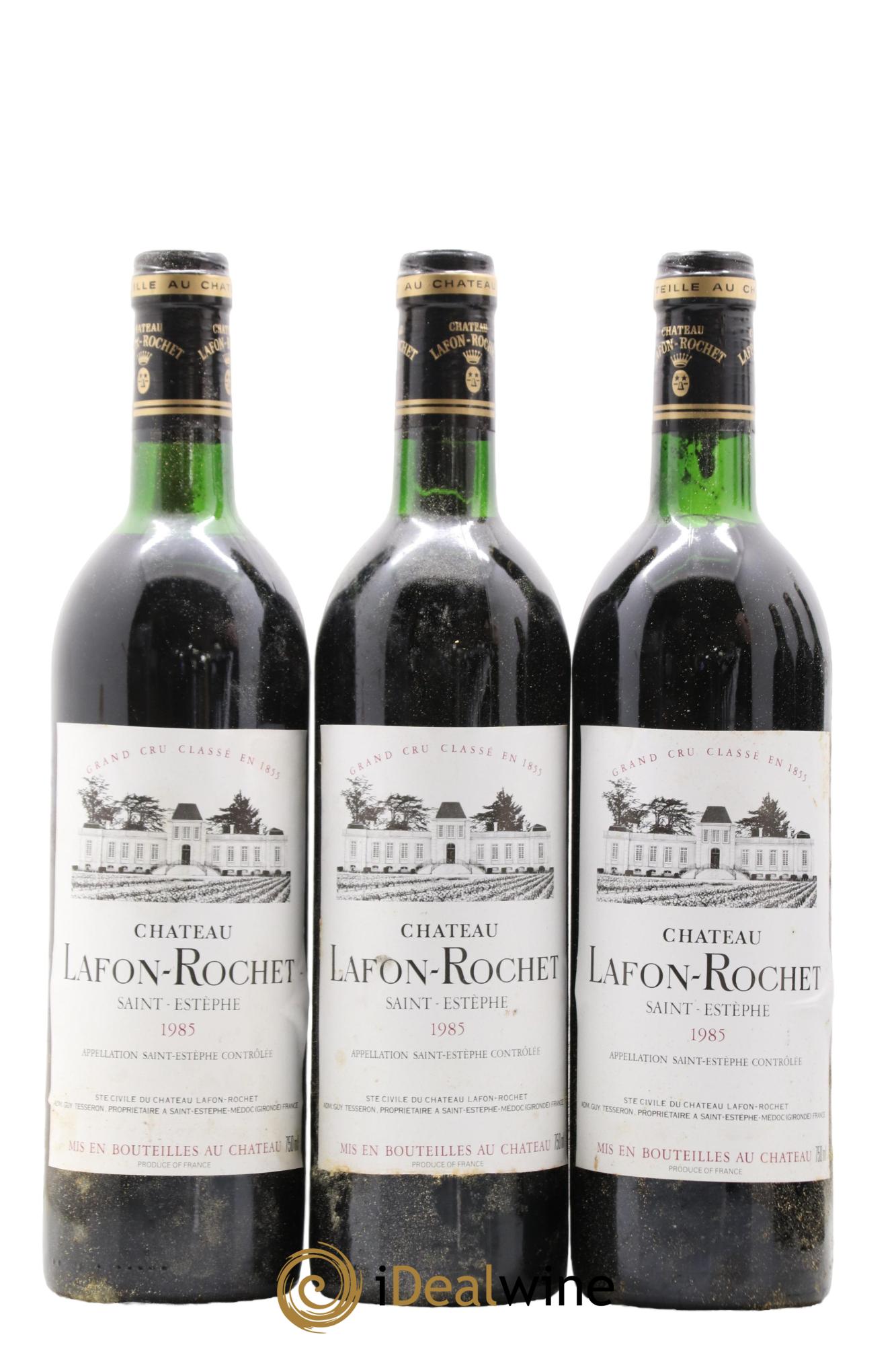 Château Lafon Rochet 4ème Grand Cru Classé 1985 - Lot de 6 bouteilles - 1
