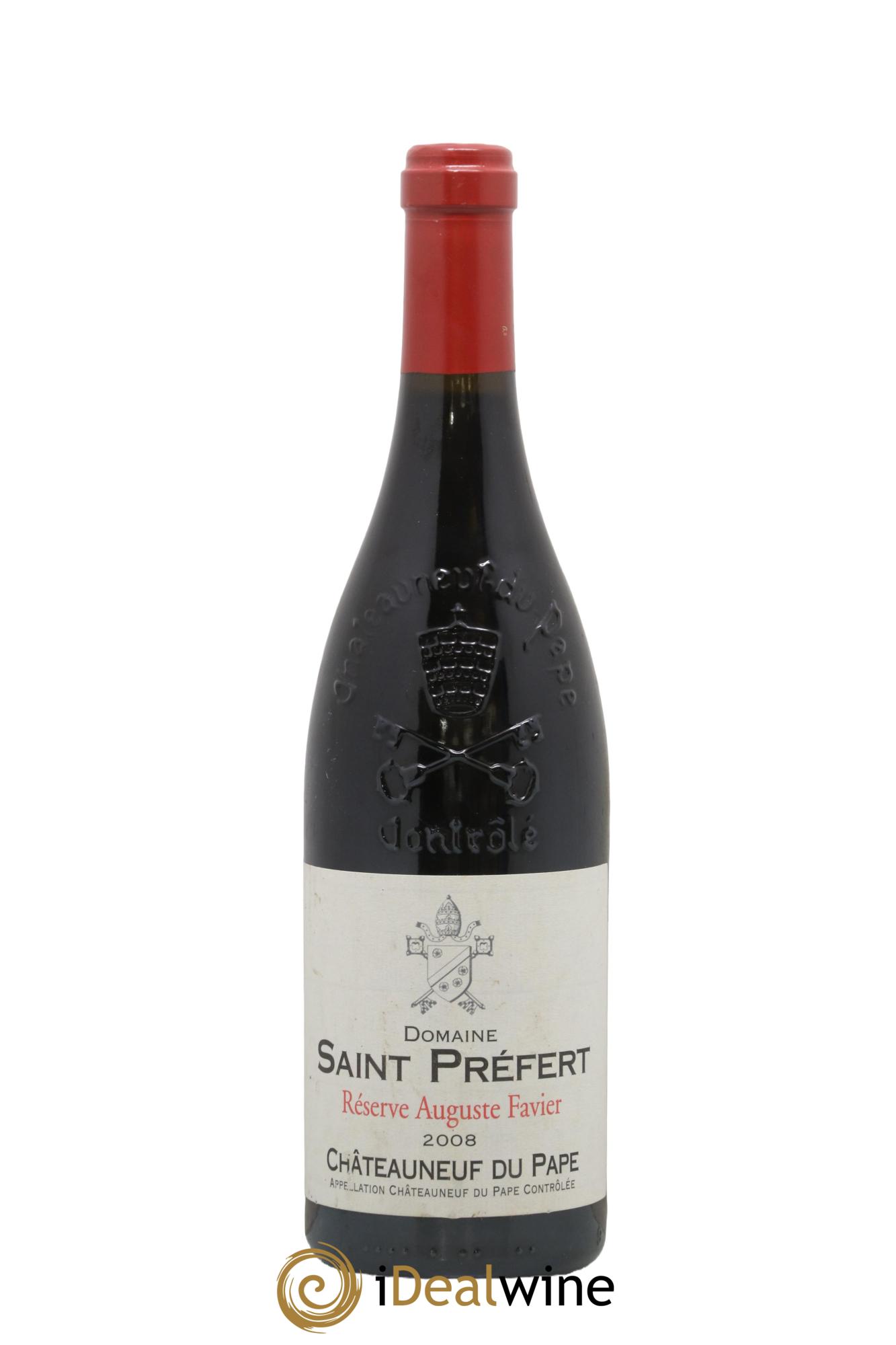 Châteauneuf-du-Pape Réserve Auguste Favier Domaine Saint-Préfert 2008 - Lot of 1 bottle - 0