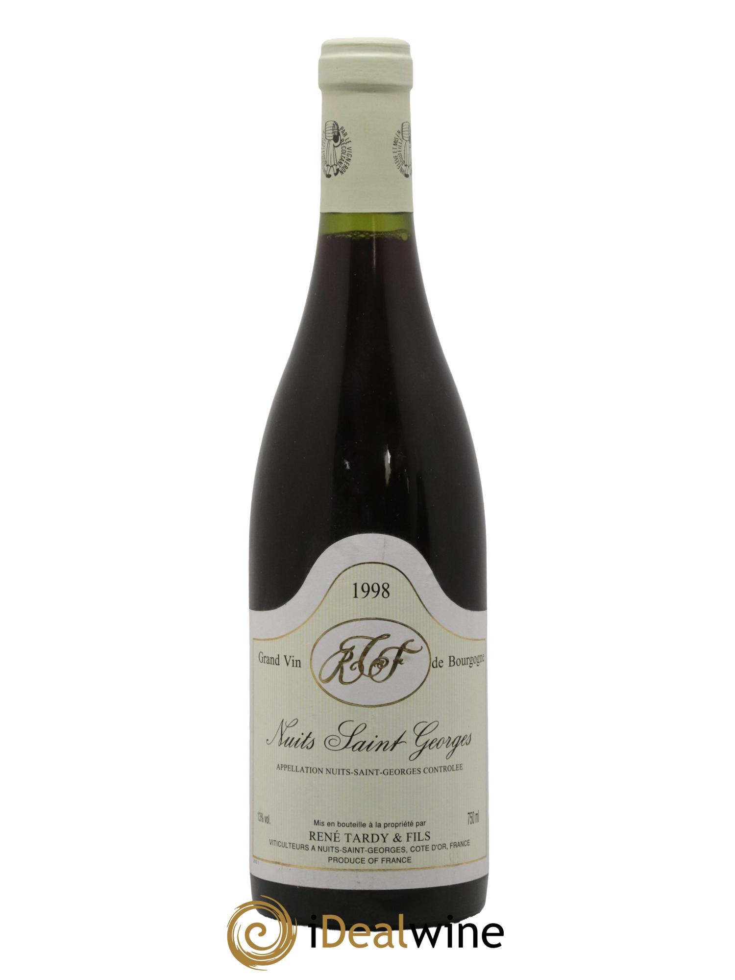 Nuits-Saint-Georges Domaine René Tardy et Fils 1998 - Lot de 1 bouteille - 0