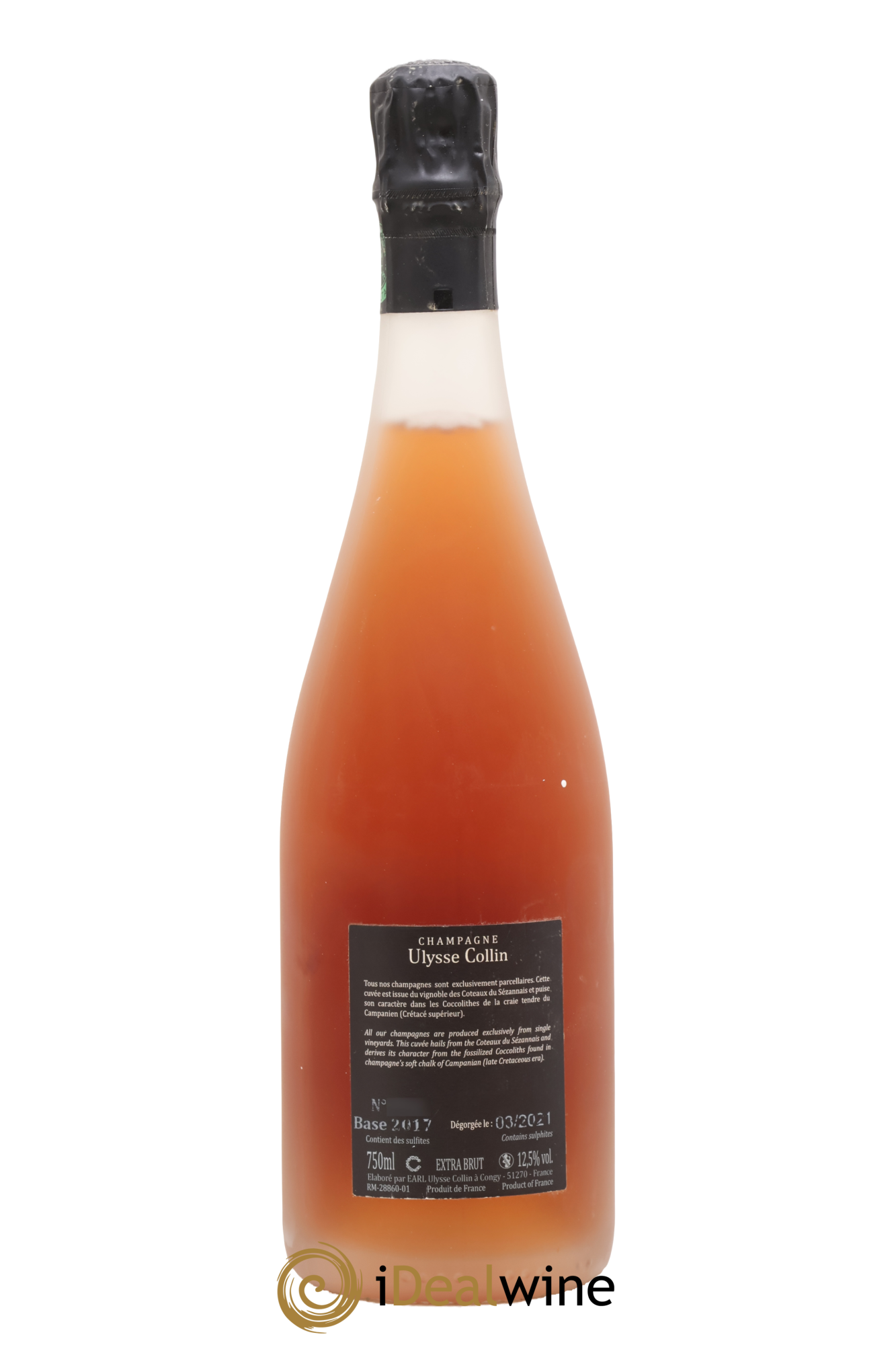 Les Maillons Extra-Brut Rosé de Saignée Ulysse Collin - Lot de 1 bouteille - 1
