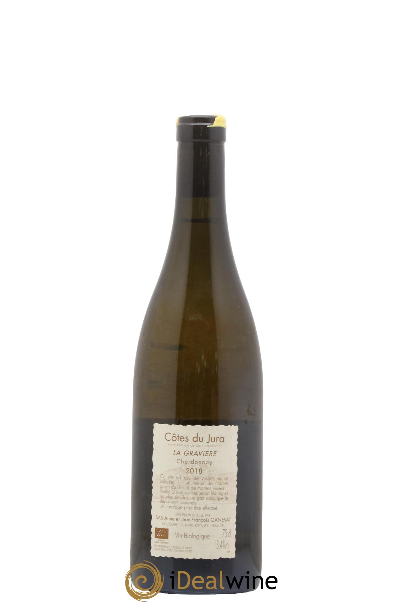 Côtes du Jura La Gravière Anne et Jean François Ganevat 2018 - Lot de 1 bouteille - 1