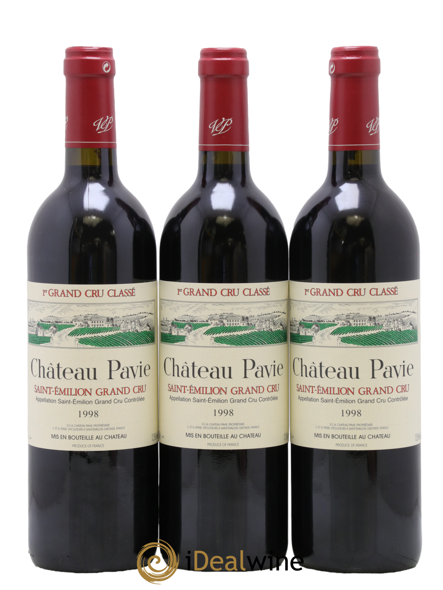 Château Pavie 1er Grand Cru Classé A 1998 - Lot of 12 bottles - 4
