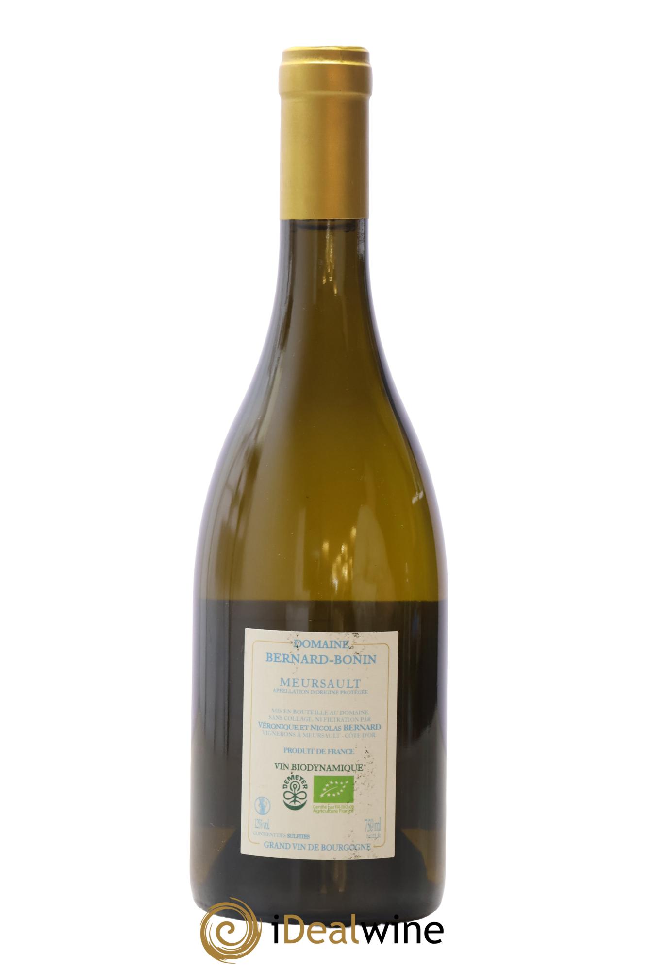 Meursault La Rencontre Bernard Bonin 2022 - Lot de 1 bouteille - 1