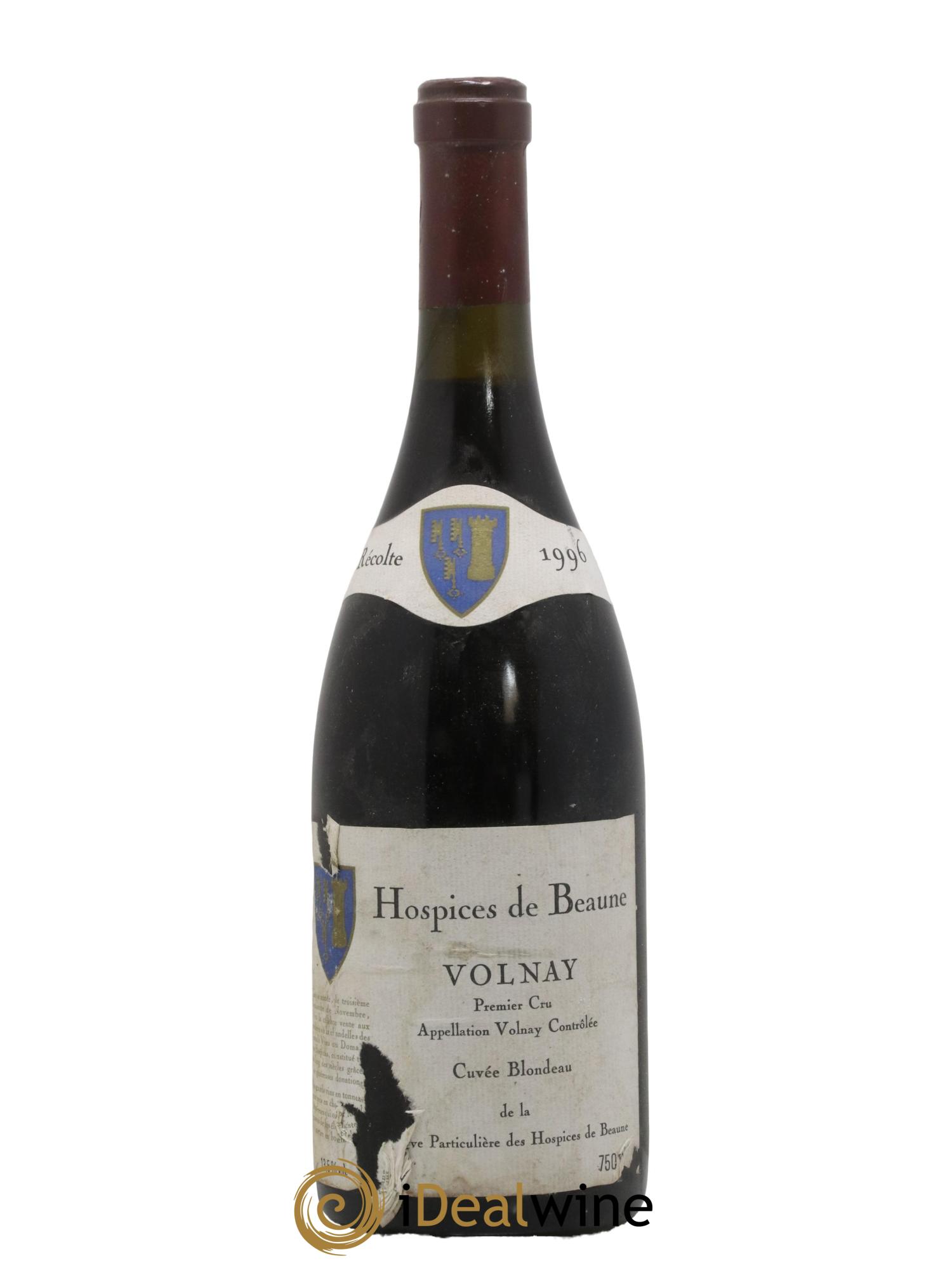 Volnay 1er Cru Cuvée Blondeau Hospices de Beaune 1996 - Lot de 1 bouteille - 0
