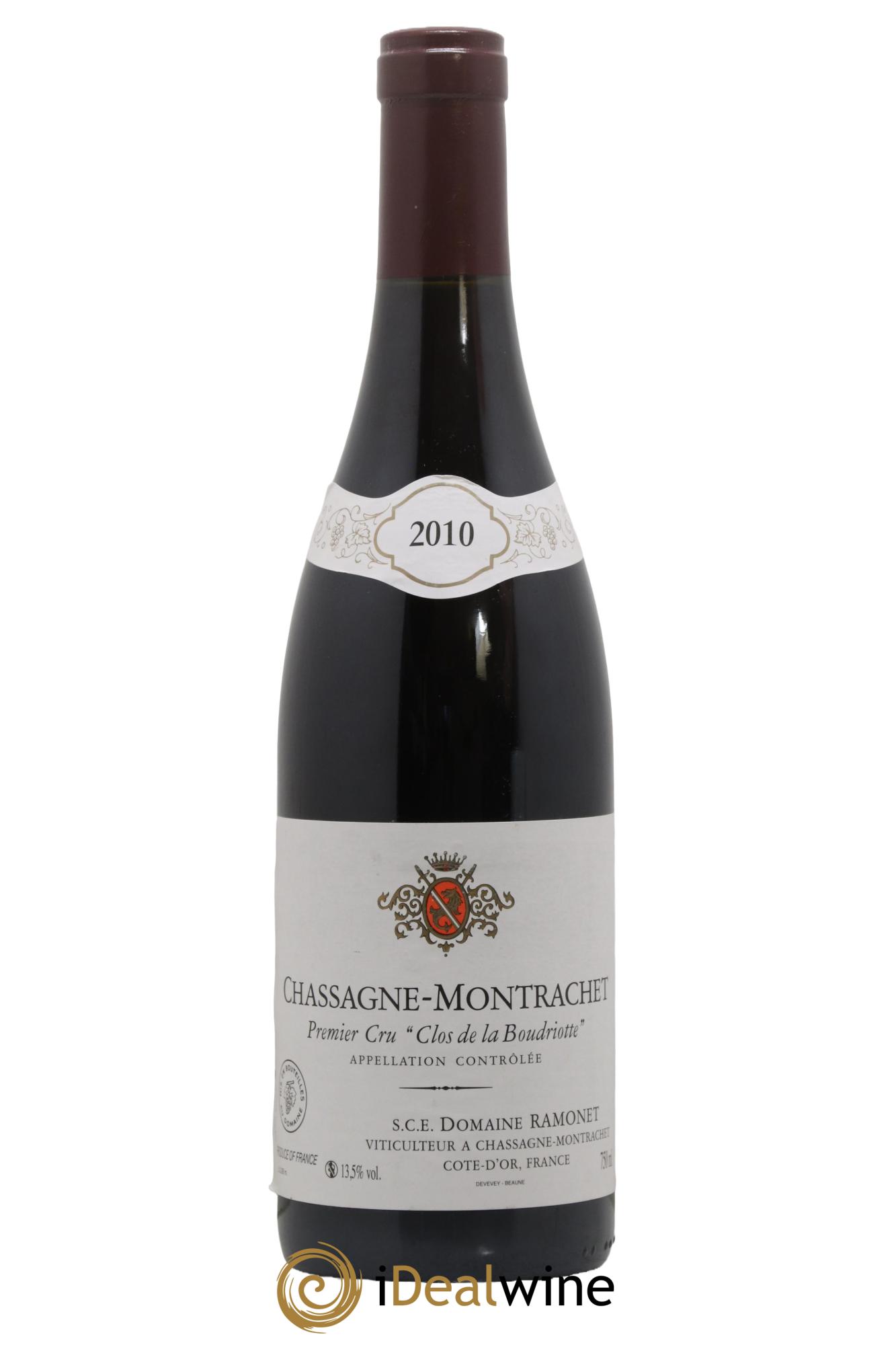Chassagne-Montrachet 1er Cru Clos de la Boudriotte Ramonet (Domaine) 2010 - Lot de 1 bouteille - 0
