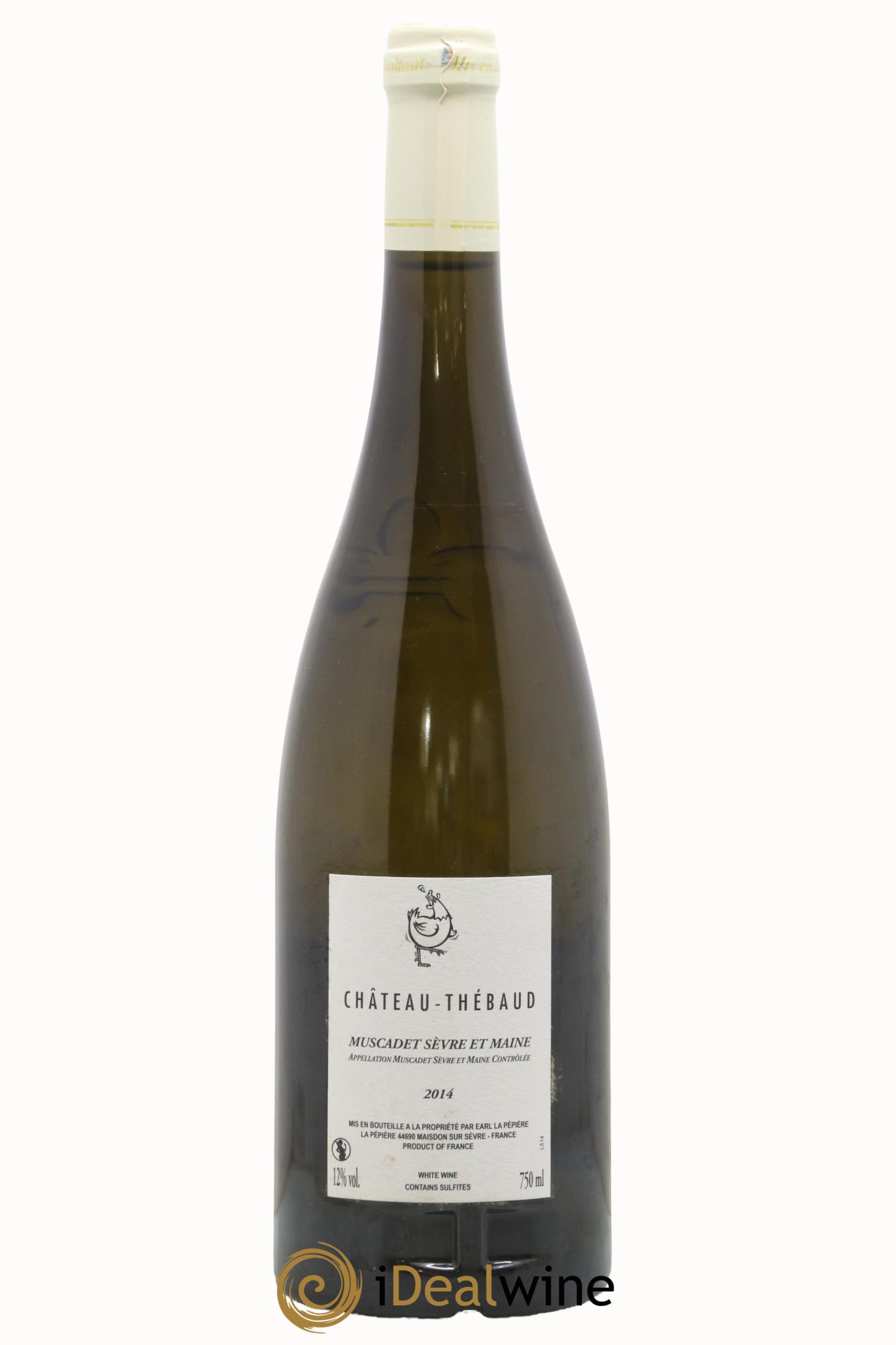 Muscadet-Sèvre-et-Maine Château-Thébaud Domaine De La Pépière 2014 - Lot de 1 bouteille - 1