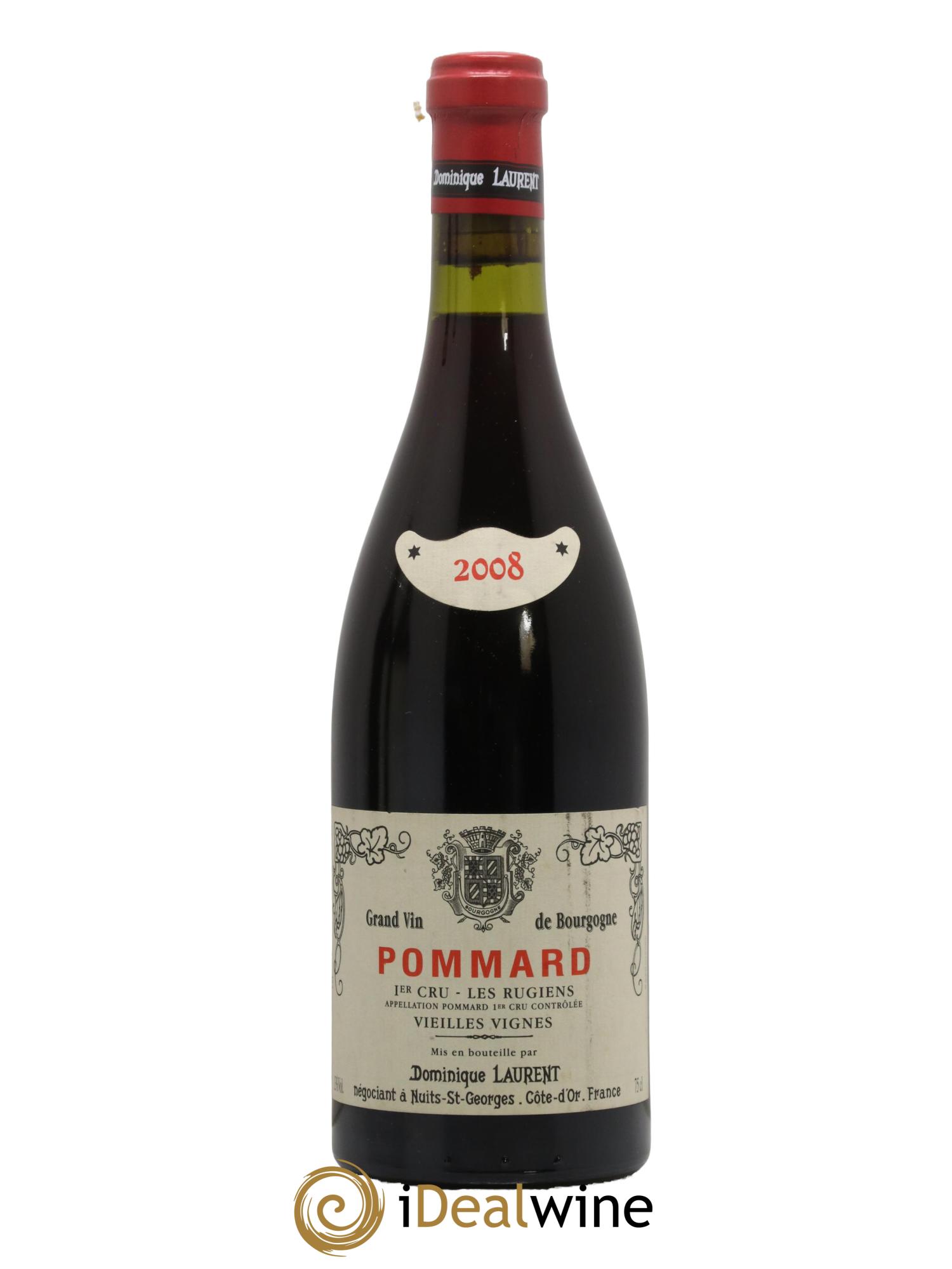 Pommard 1er Cru Les Rugiens Vieilles vignes Laurent Père et Fils 2008 - Lot de 1 bouteille - 0