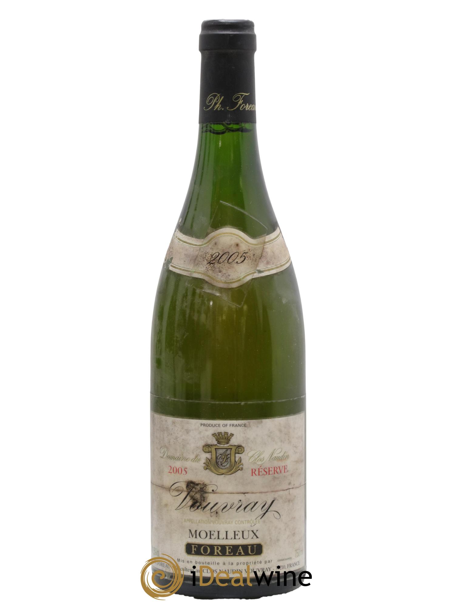 Vouvray Moelleux Réserve Clos Naudin - Philippe Foreau 2005 - Posten von 1 Flasche - 0